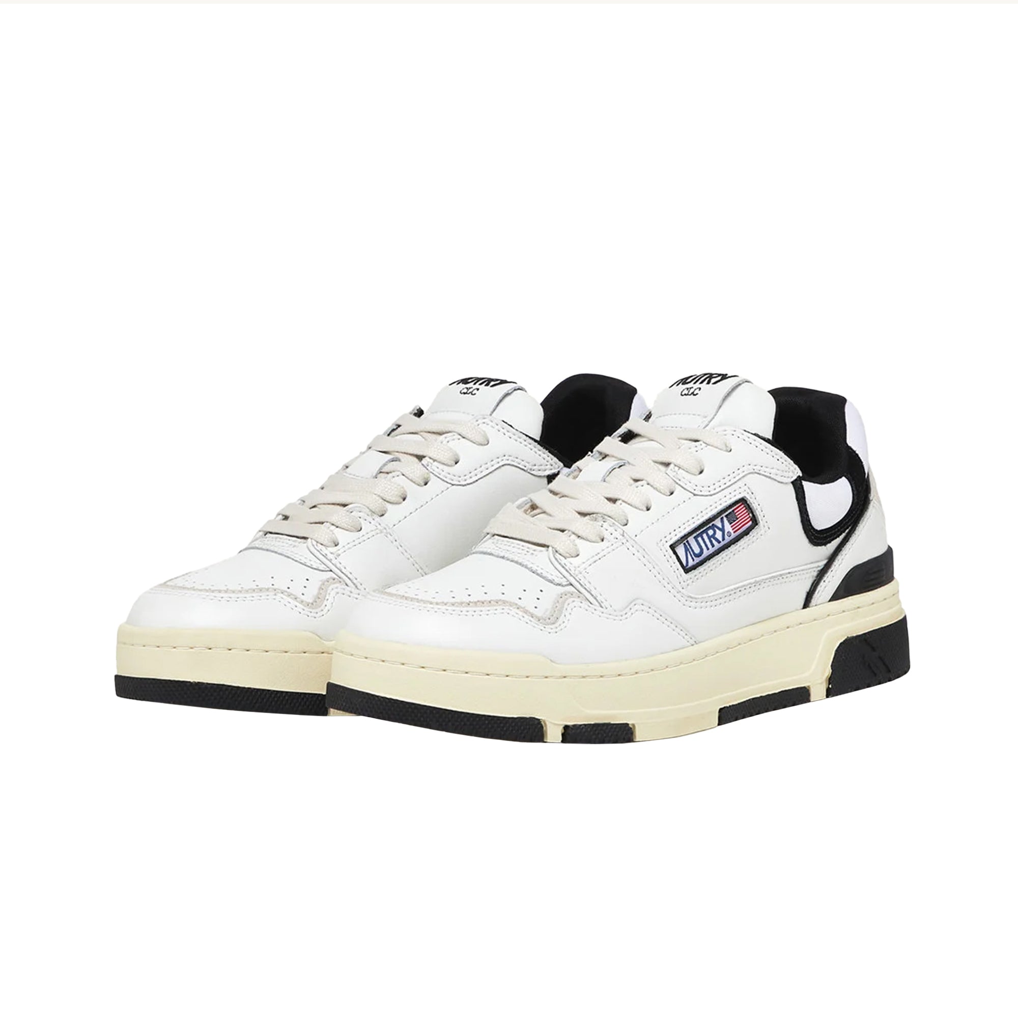 CLC Low Leather White Black