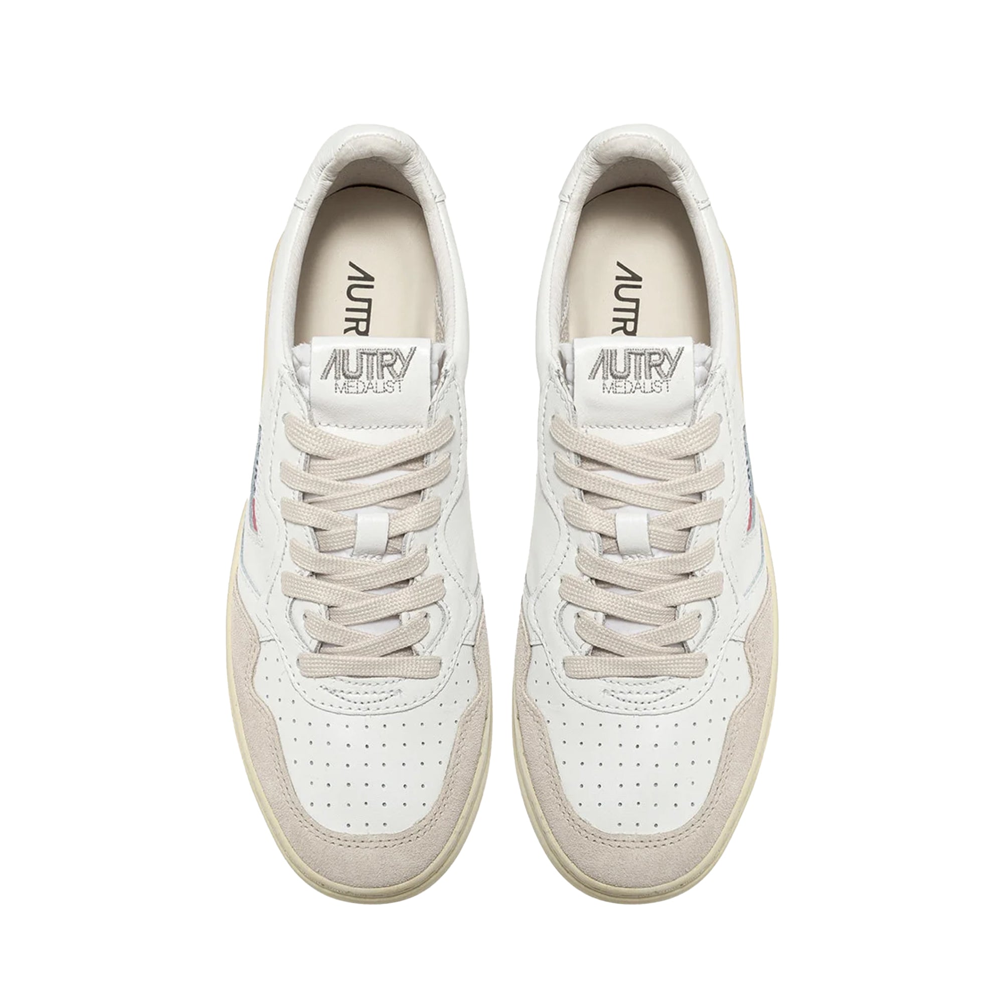 Medalist Low Suede White Beige