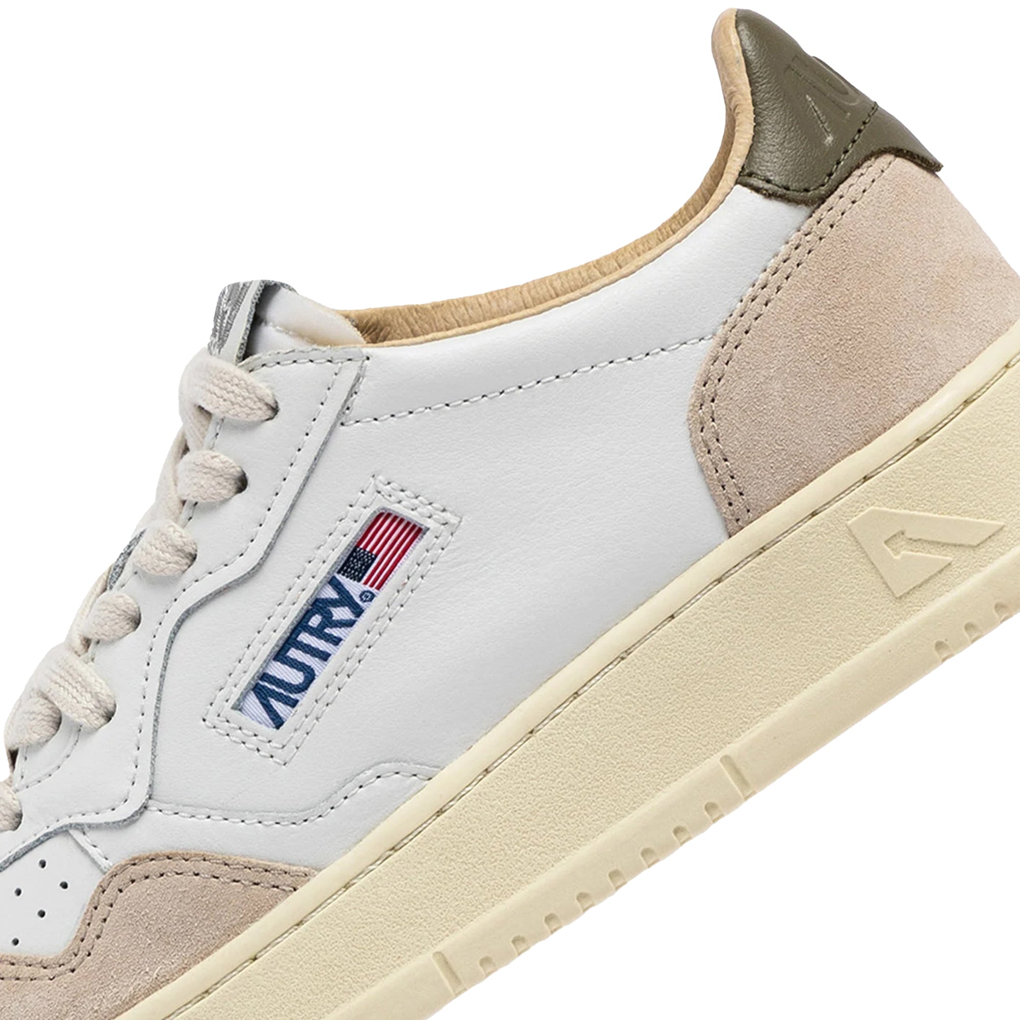 Medalist Low Suede White Green