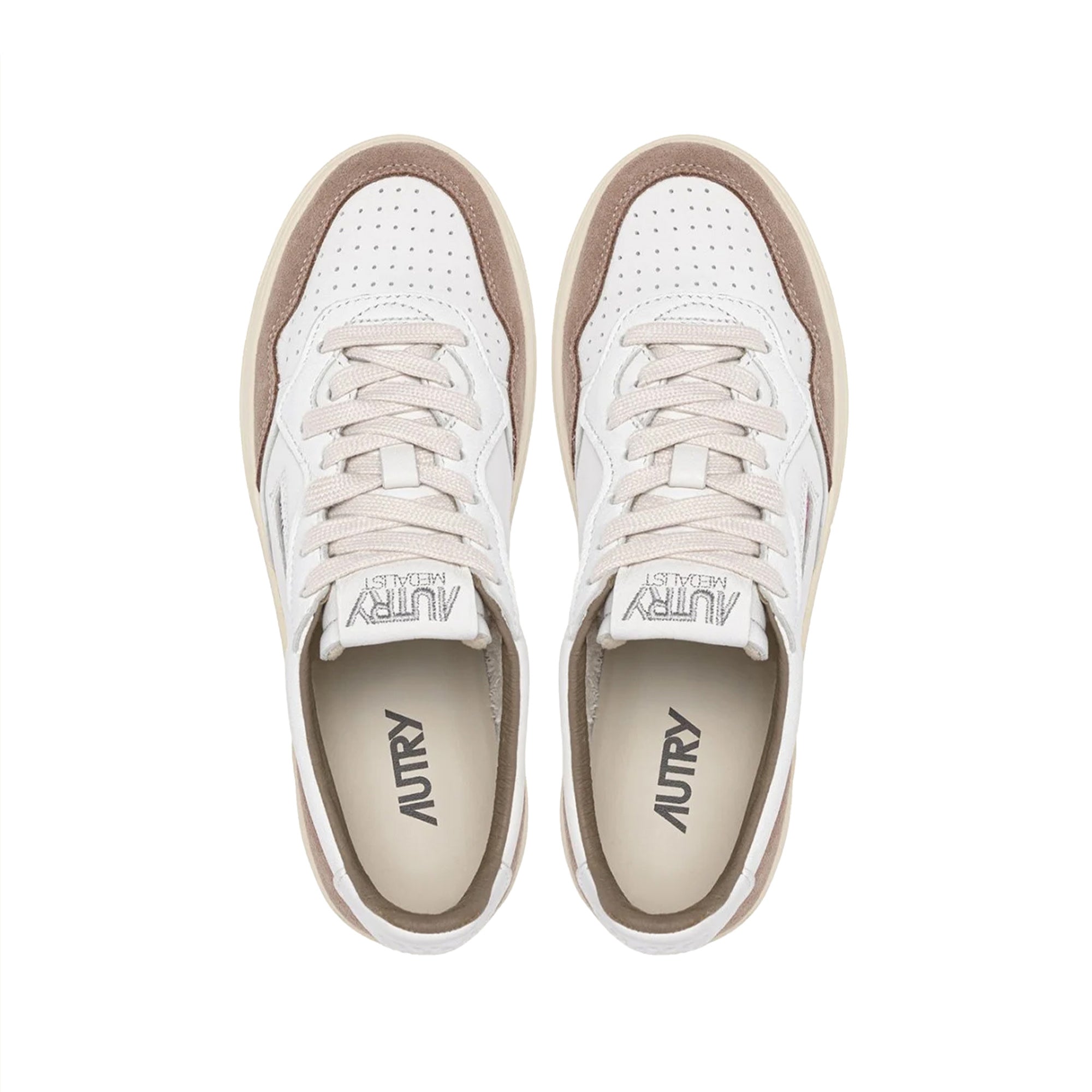 Medalist Low Suede White Tobacco