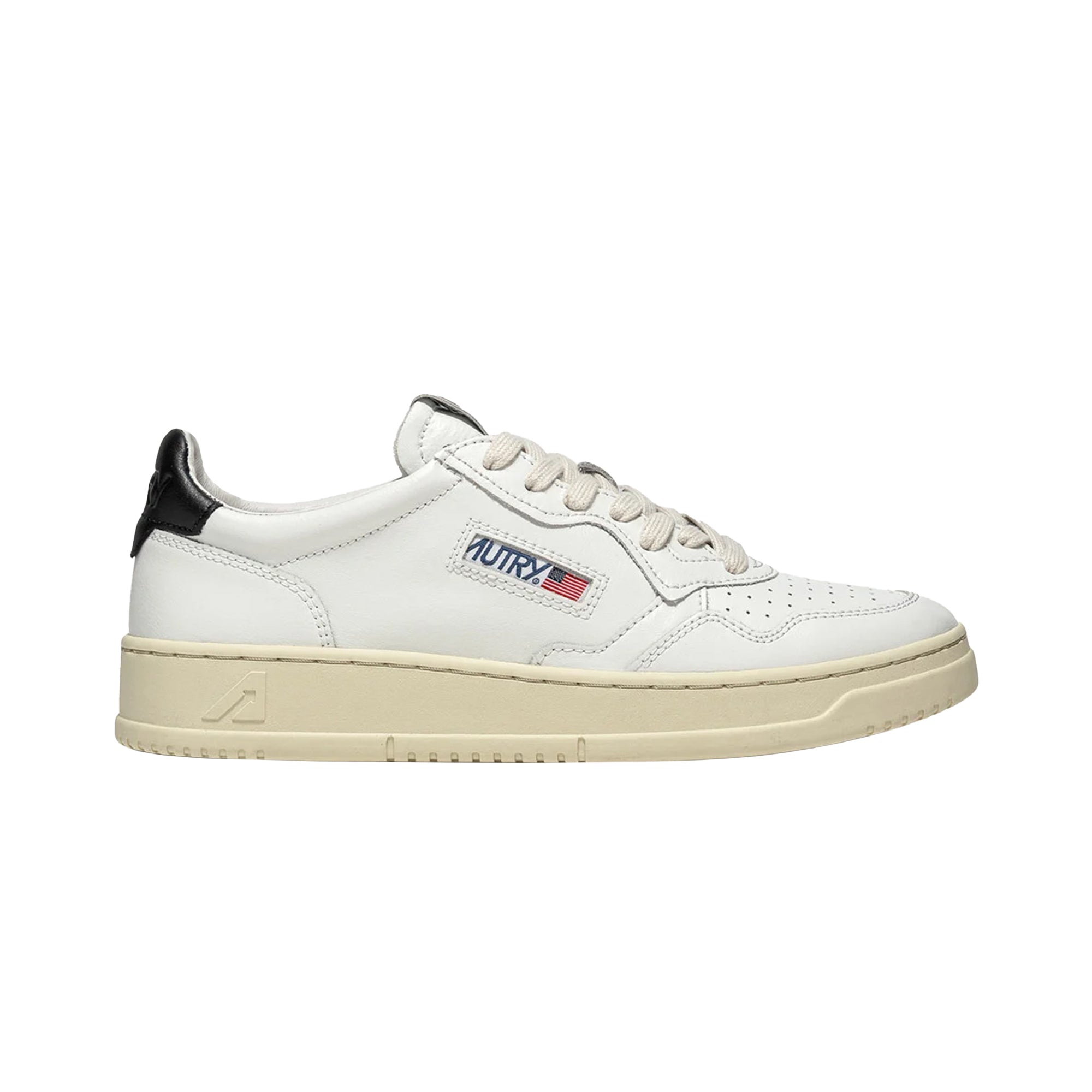 Medalist Low Leather White Black