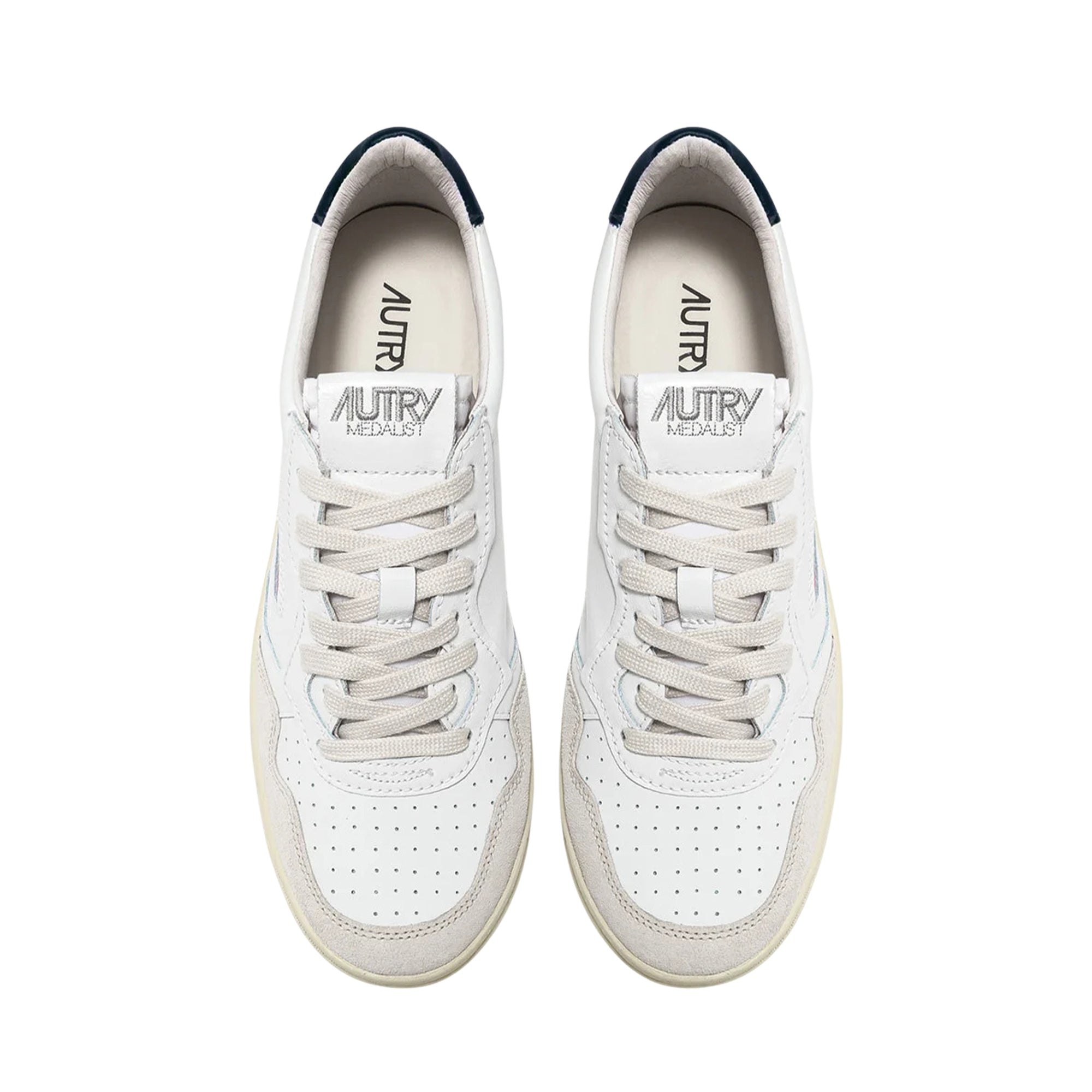 Medalist Low Suede White Blue