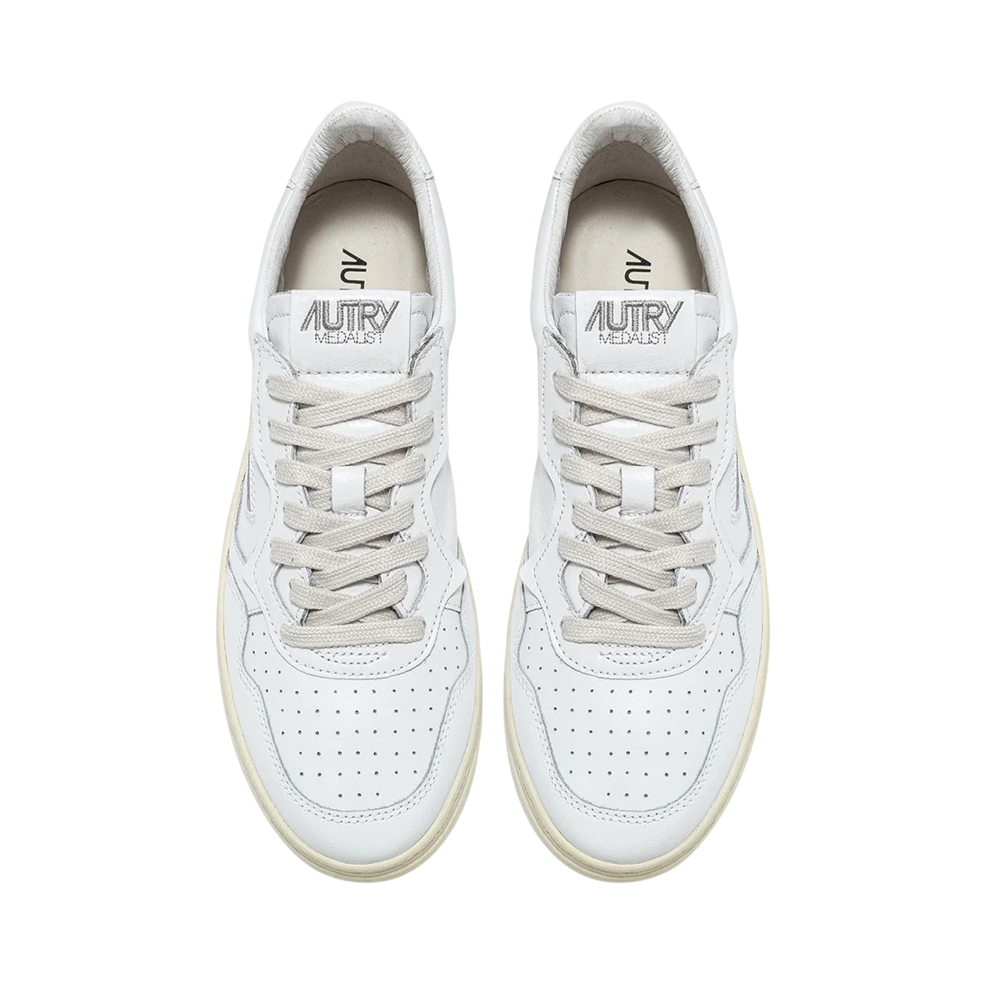 Medalist Low Leather White