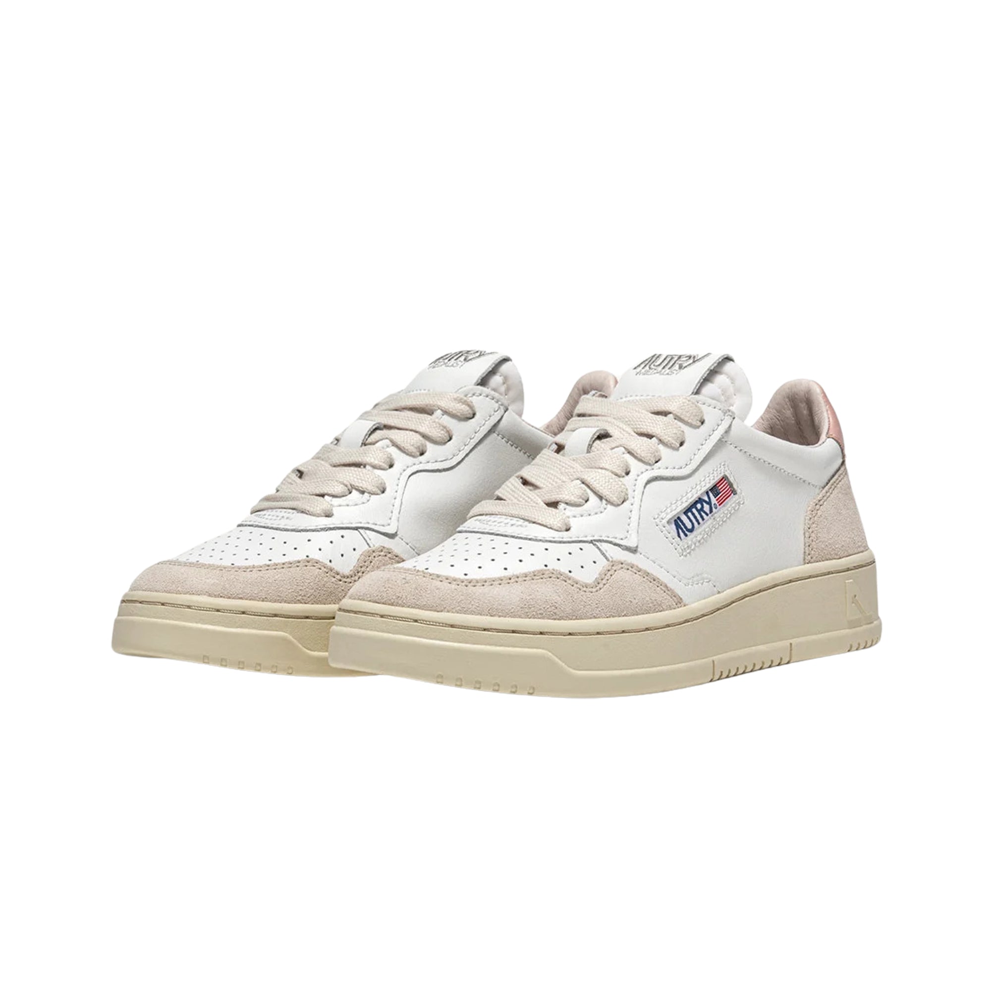 Medalist Low Suede White Powder