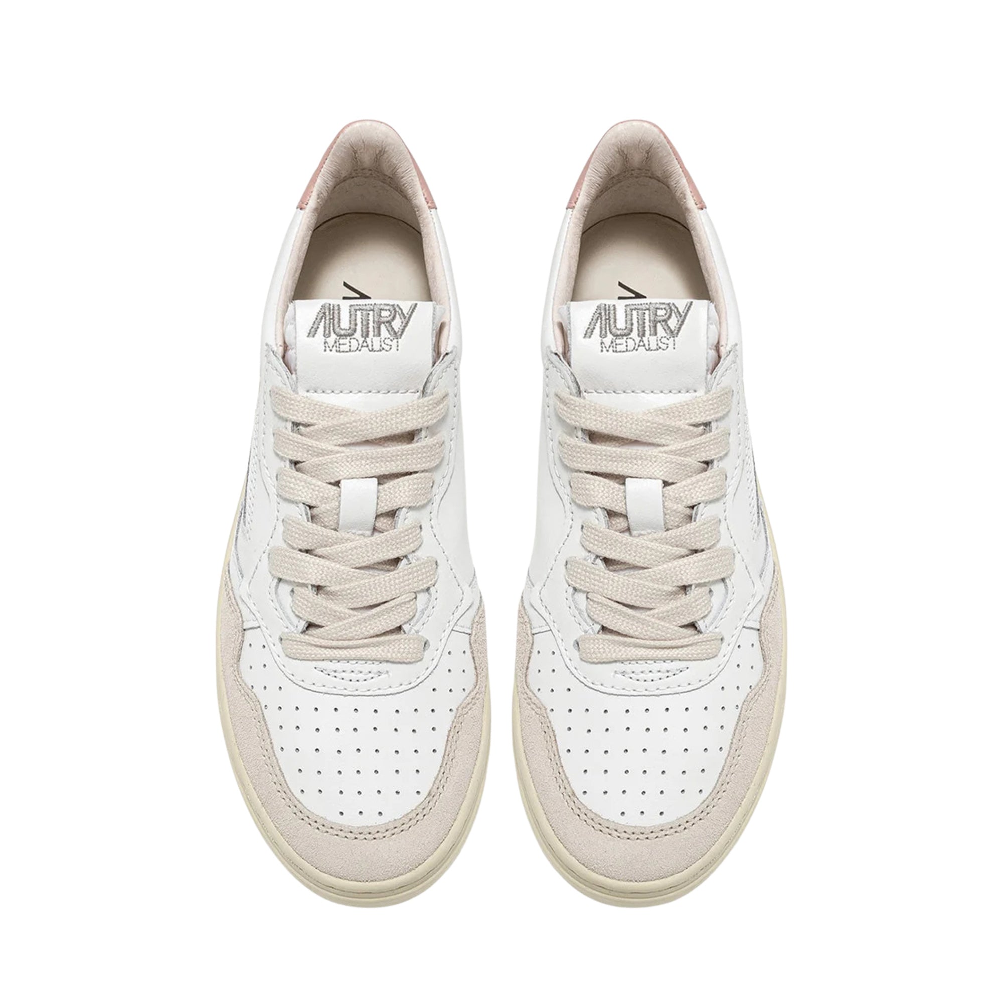 Medalist Low Suede White Powder