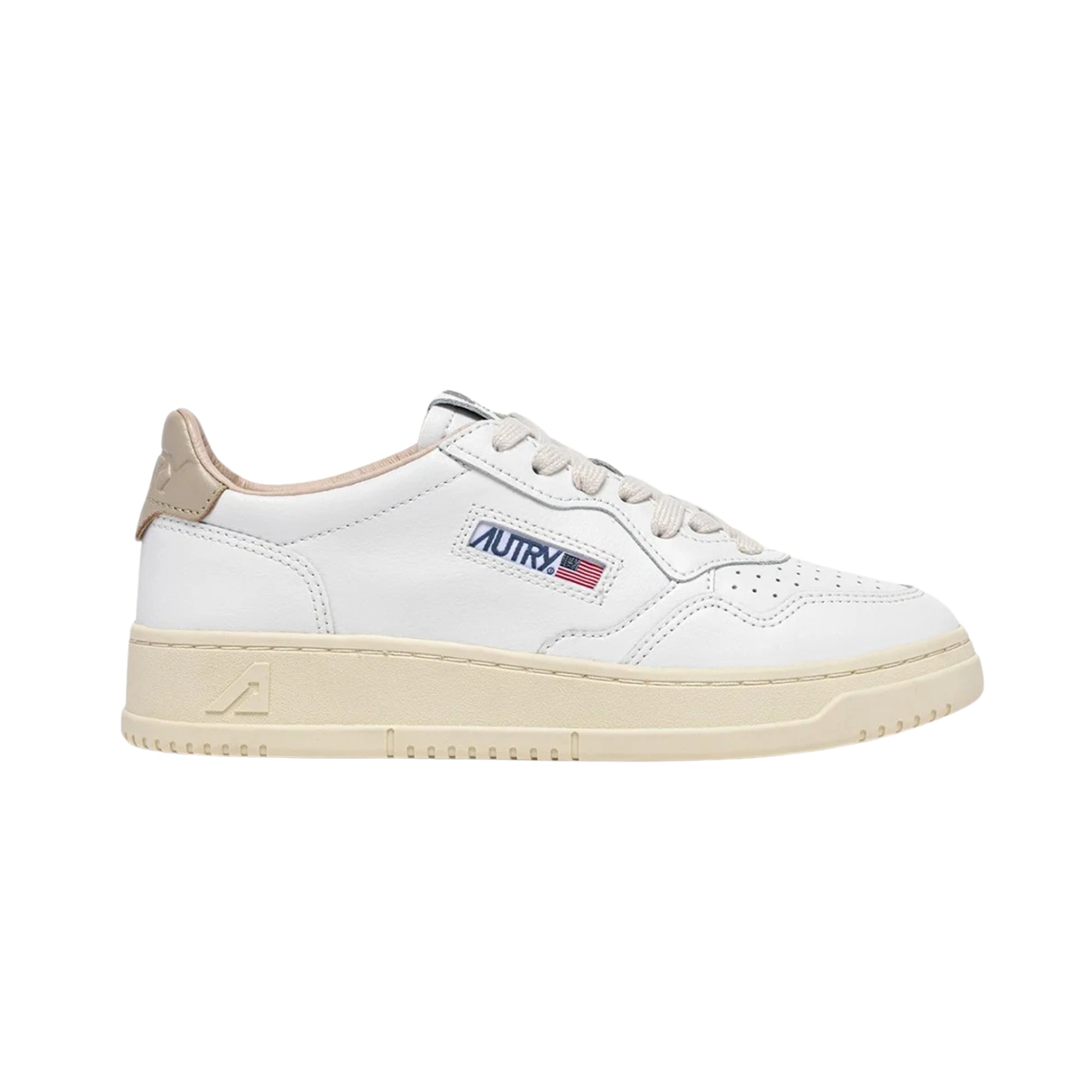 Medalist Low Leather White Tidal