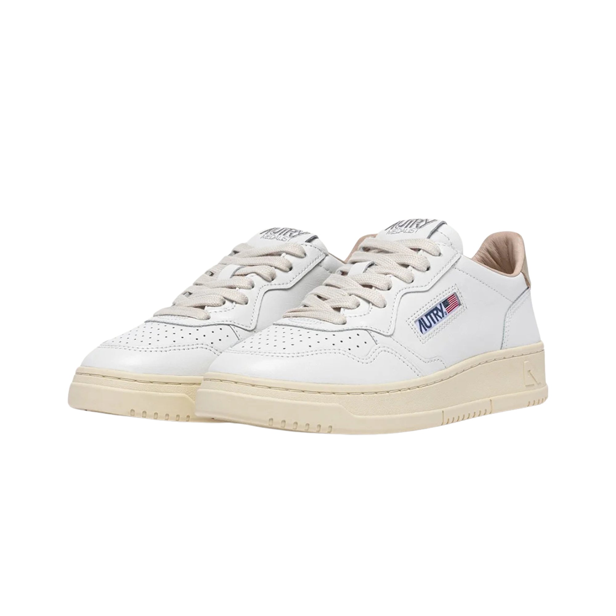 Medalist Low Leather White Tidal
