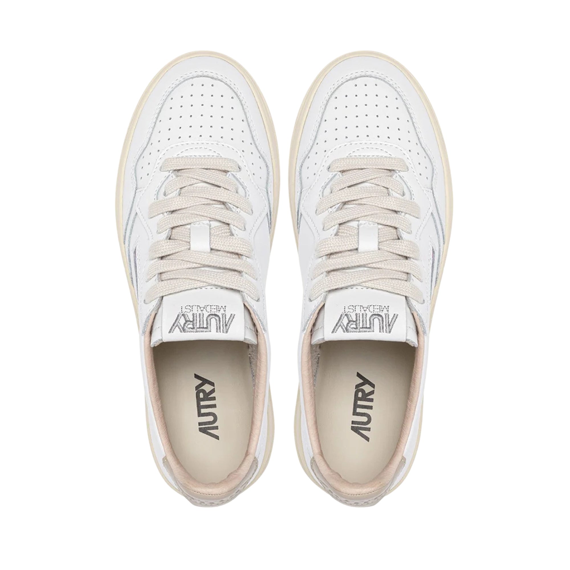 Medalist Low Leather White Tidal