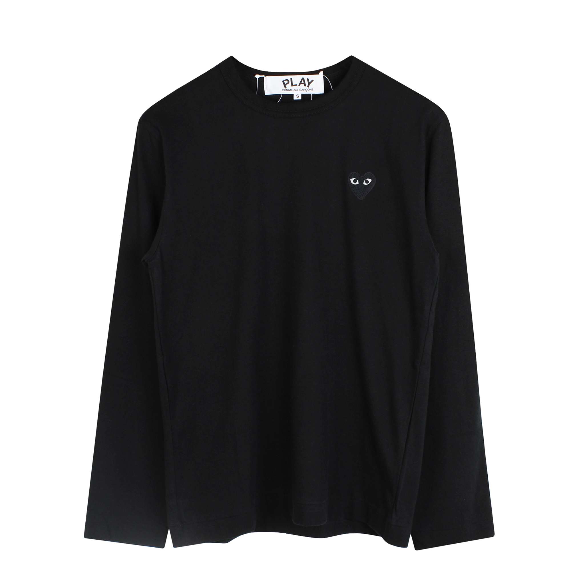 Black Heart Logo LS T-Shirt Black | Comme des Garçons PLAY 