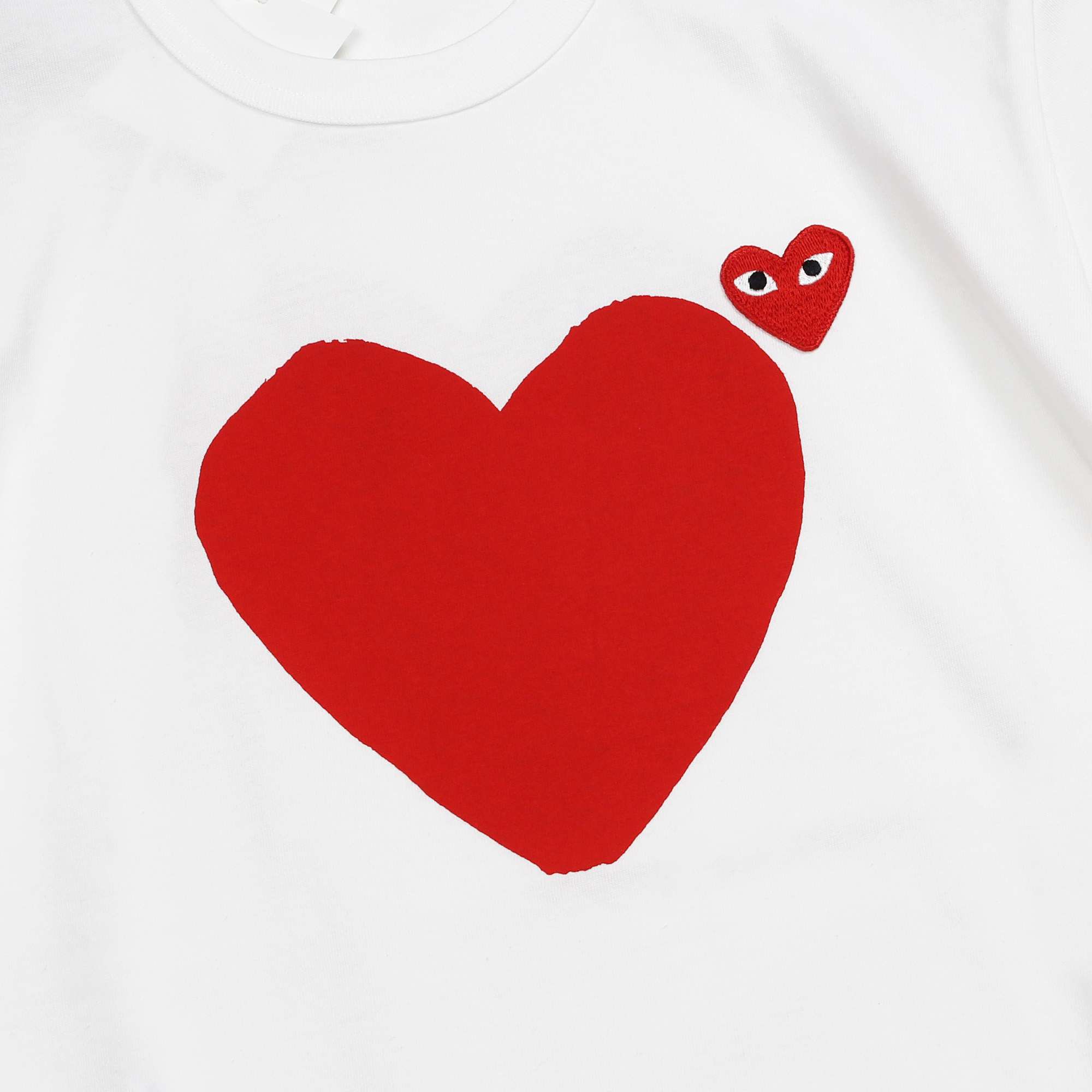 Double Red Heart-Print T-Shirt
