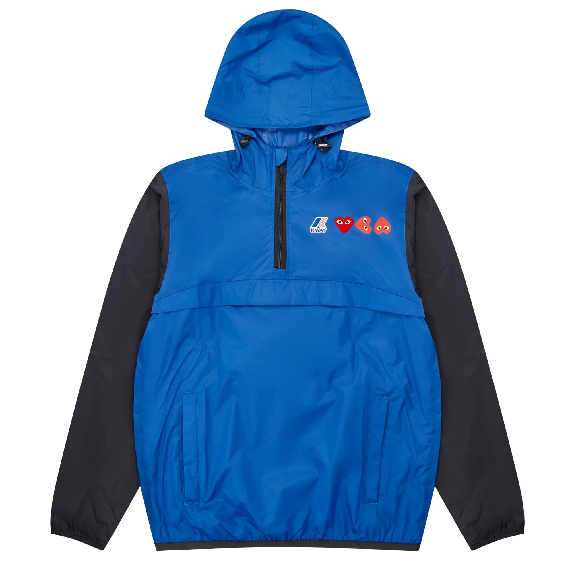 K-Way Half Zip Jacket Blue/Black | Comme des Garçons PLAY 