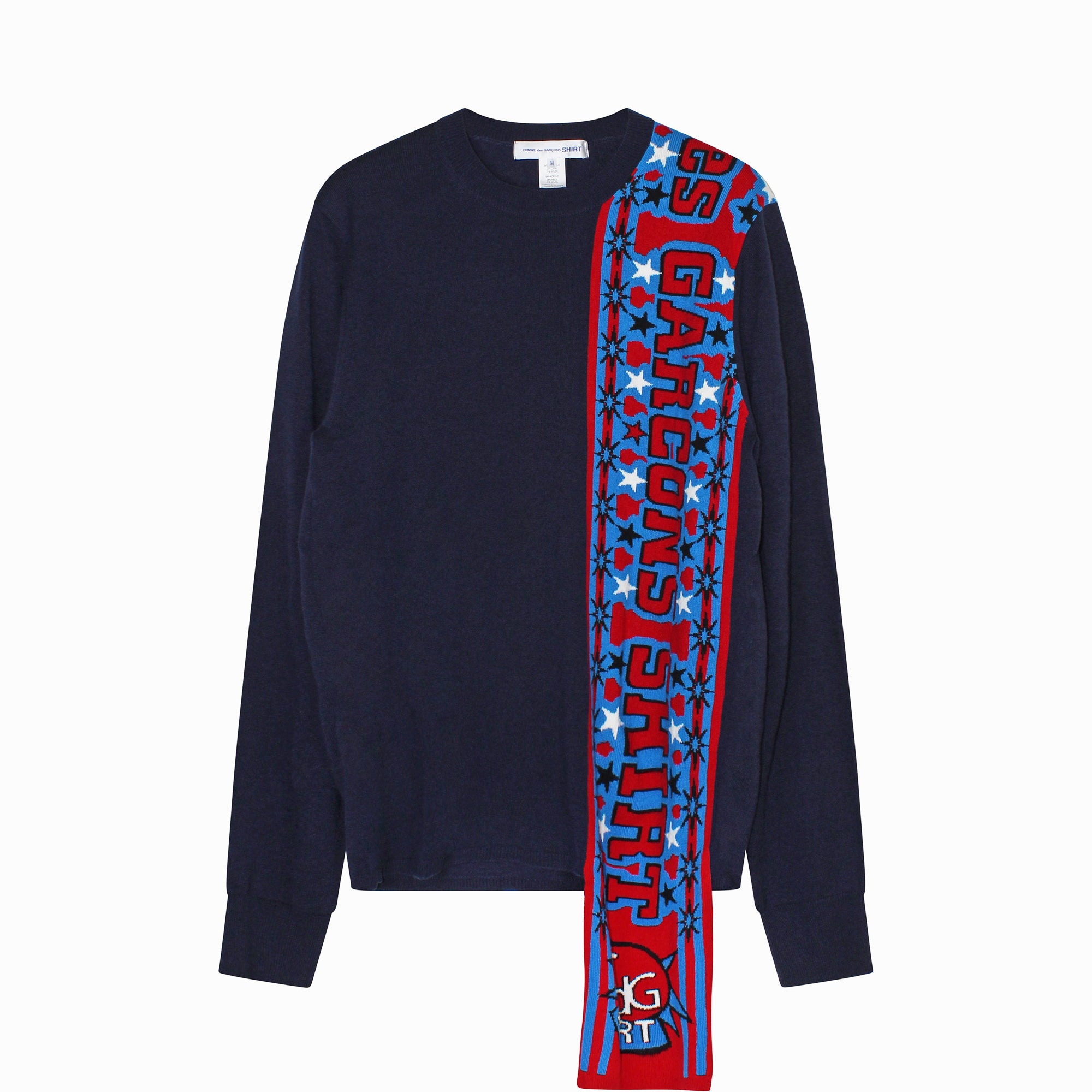 Football Scarf Knitted Sweater