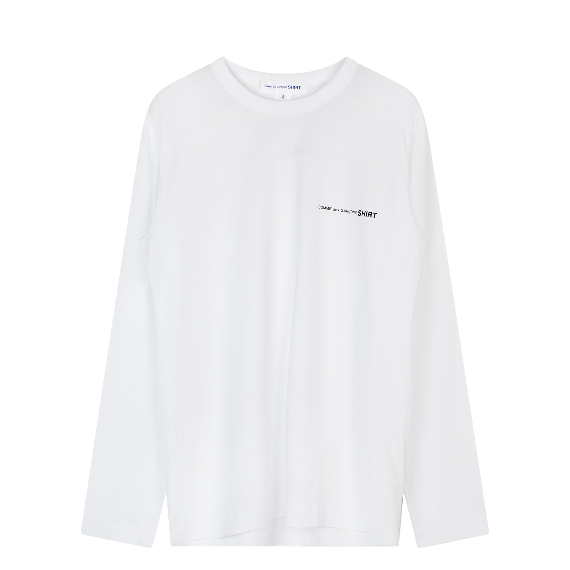 Printed Logo LS T-Shirt White