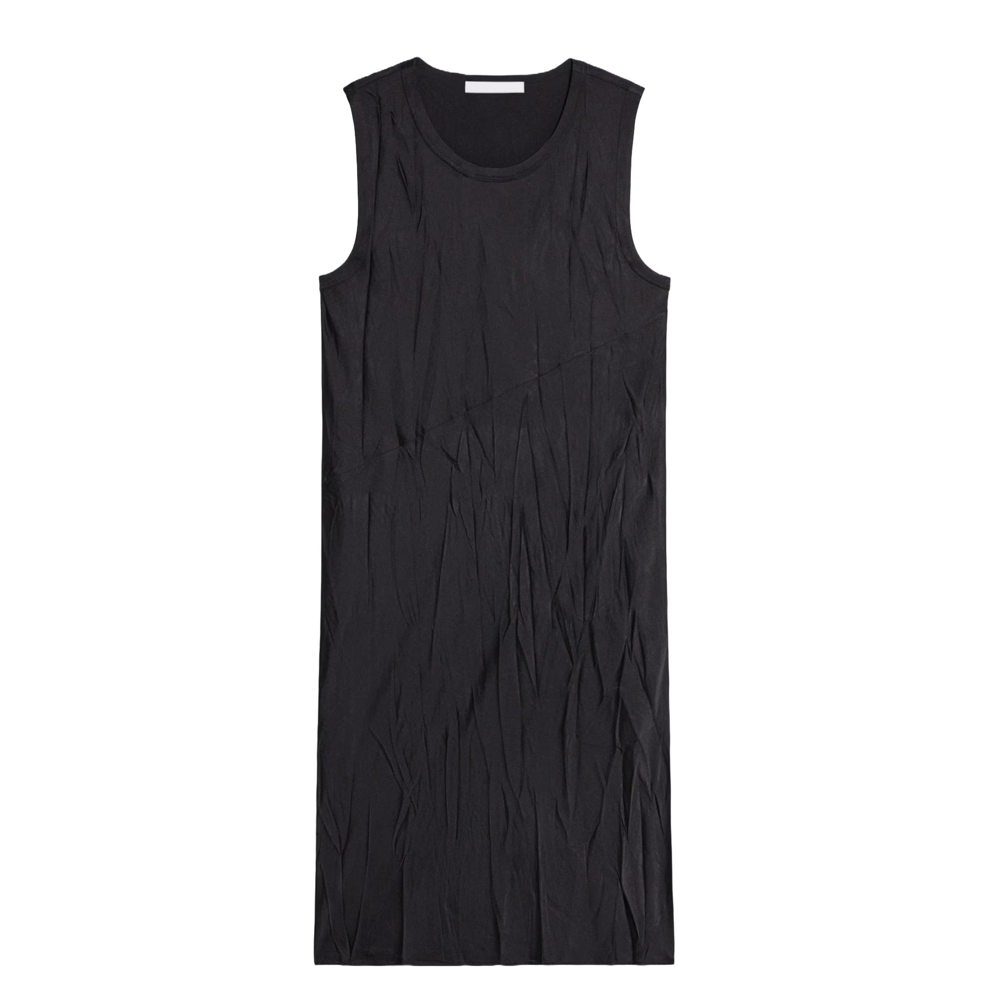 Crushed Satin Tank Dress