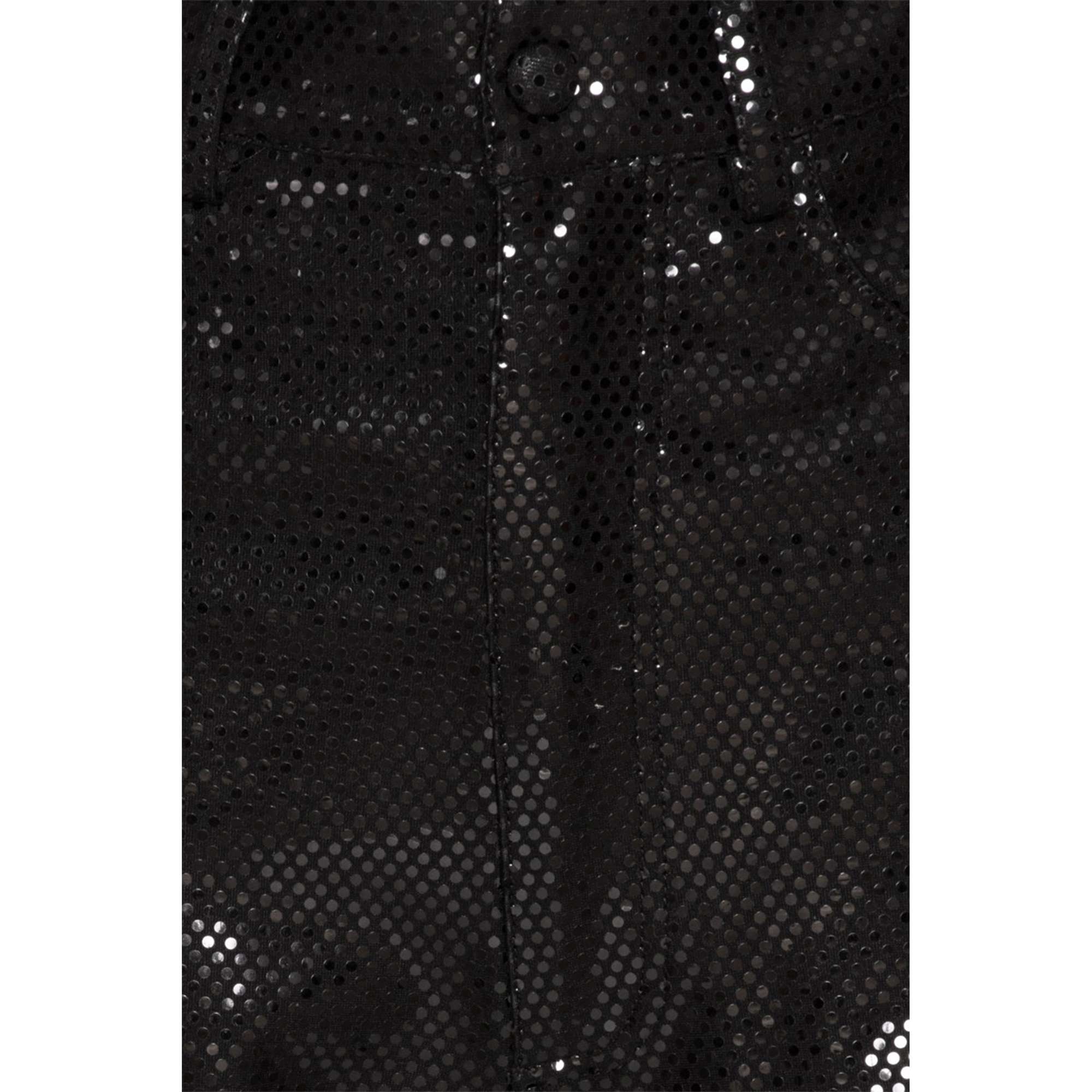 Foil Jersey Straight Pants