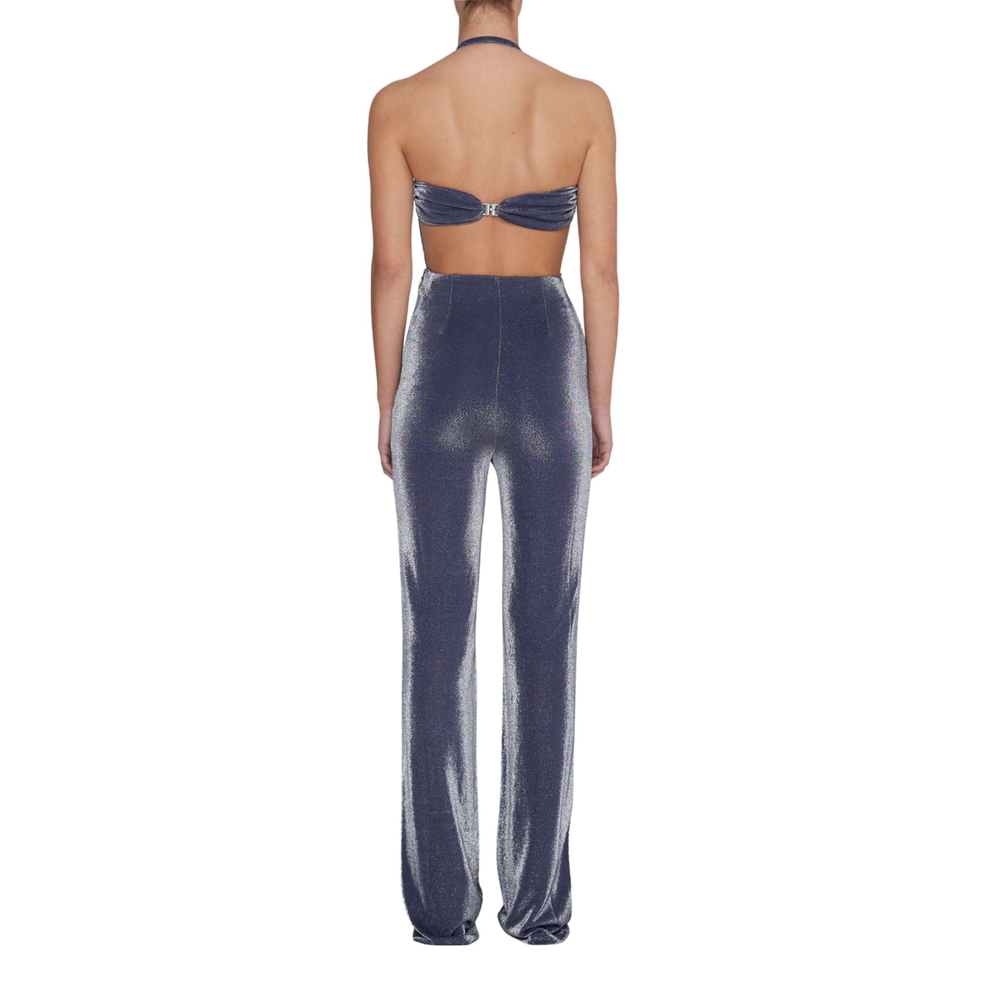 Metallic Nylon Jumpsuit