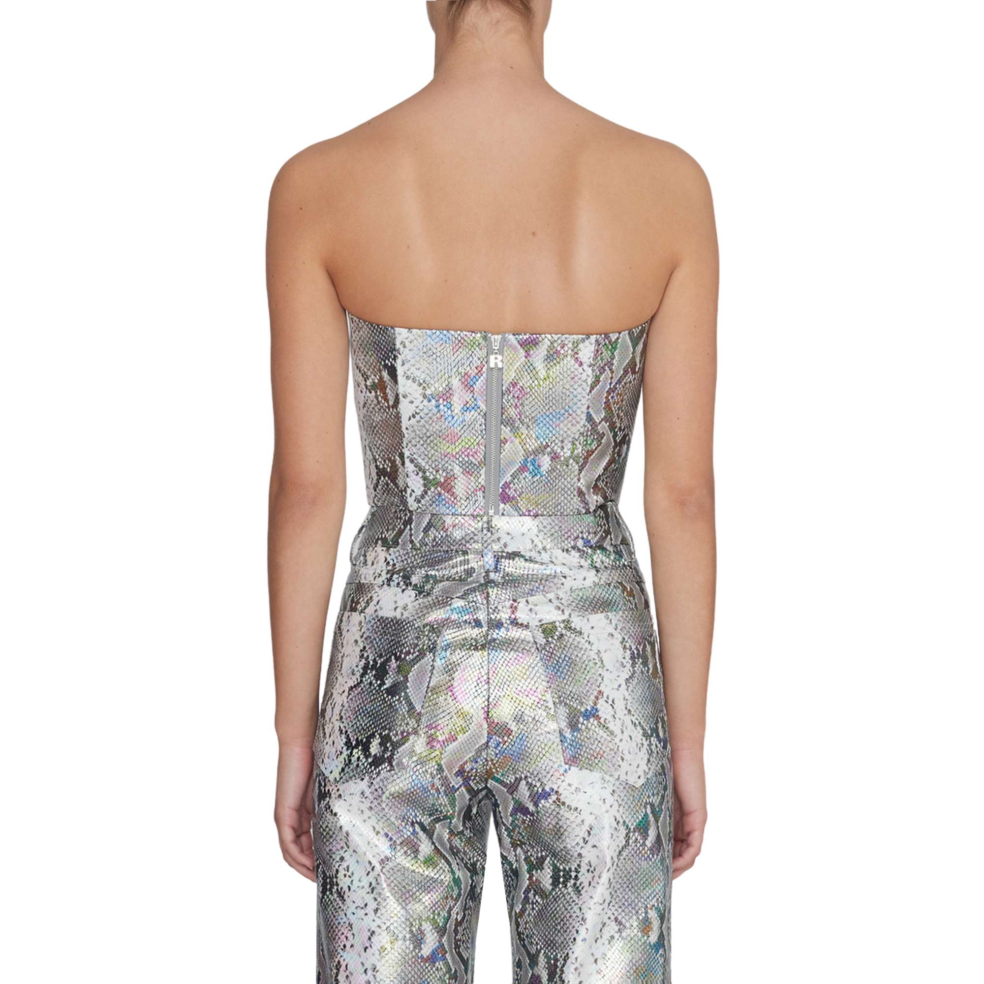 Snake PU Bandeau Top