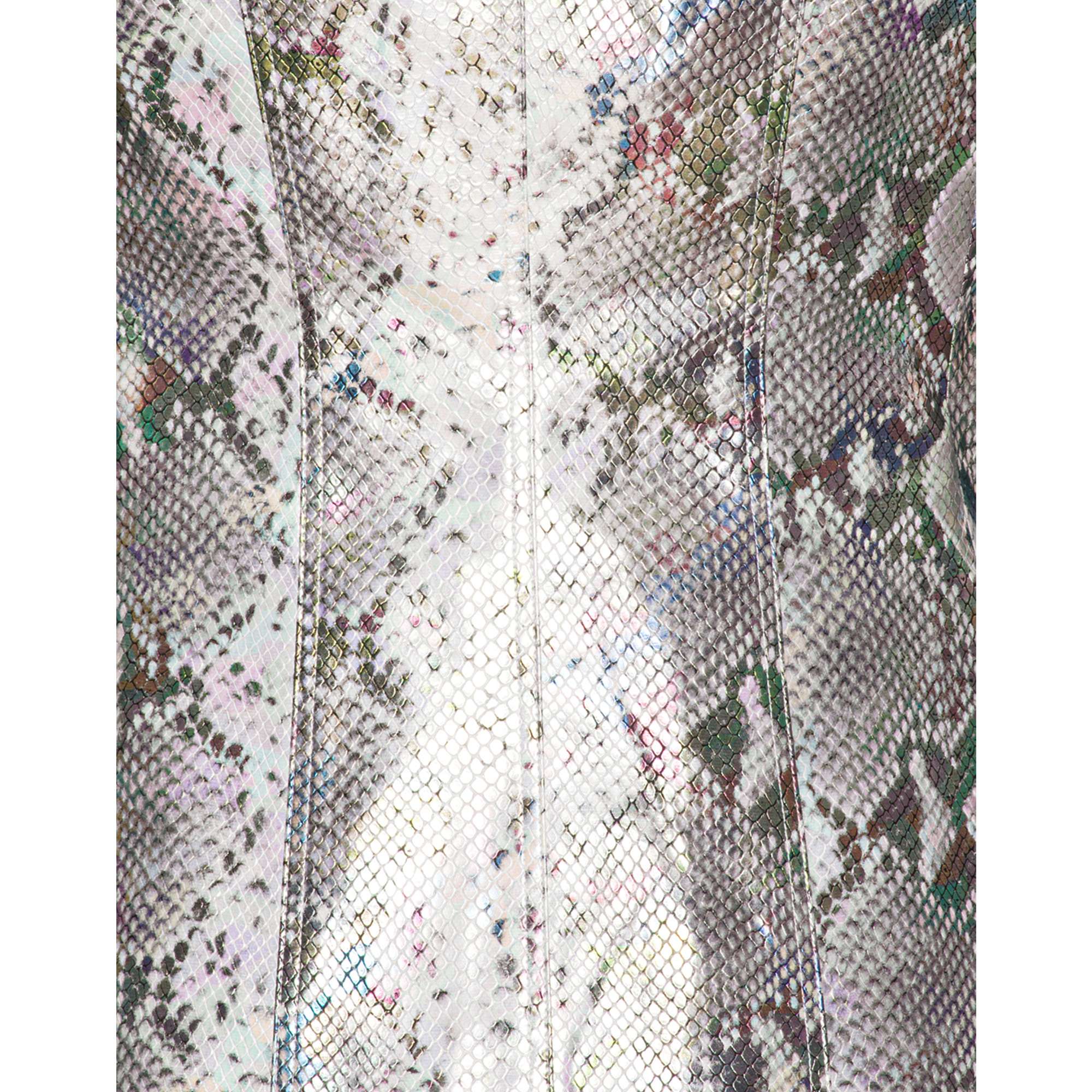 Snake PU Fitted Blazer