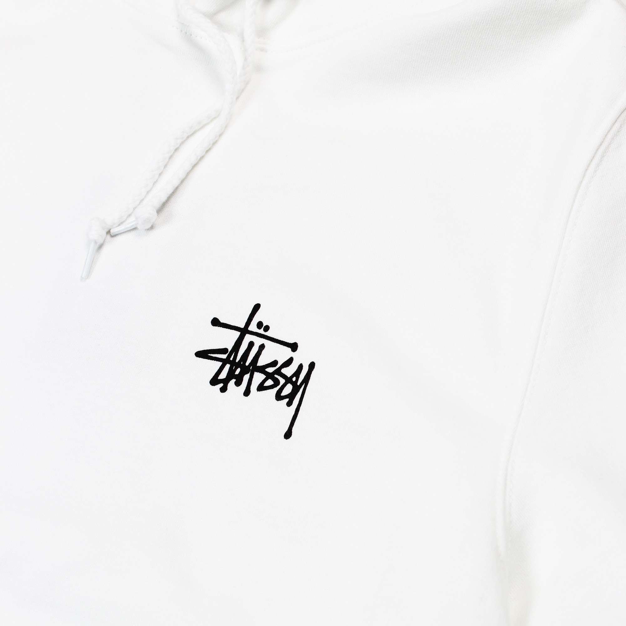 Basic Stussy Hood White