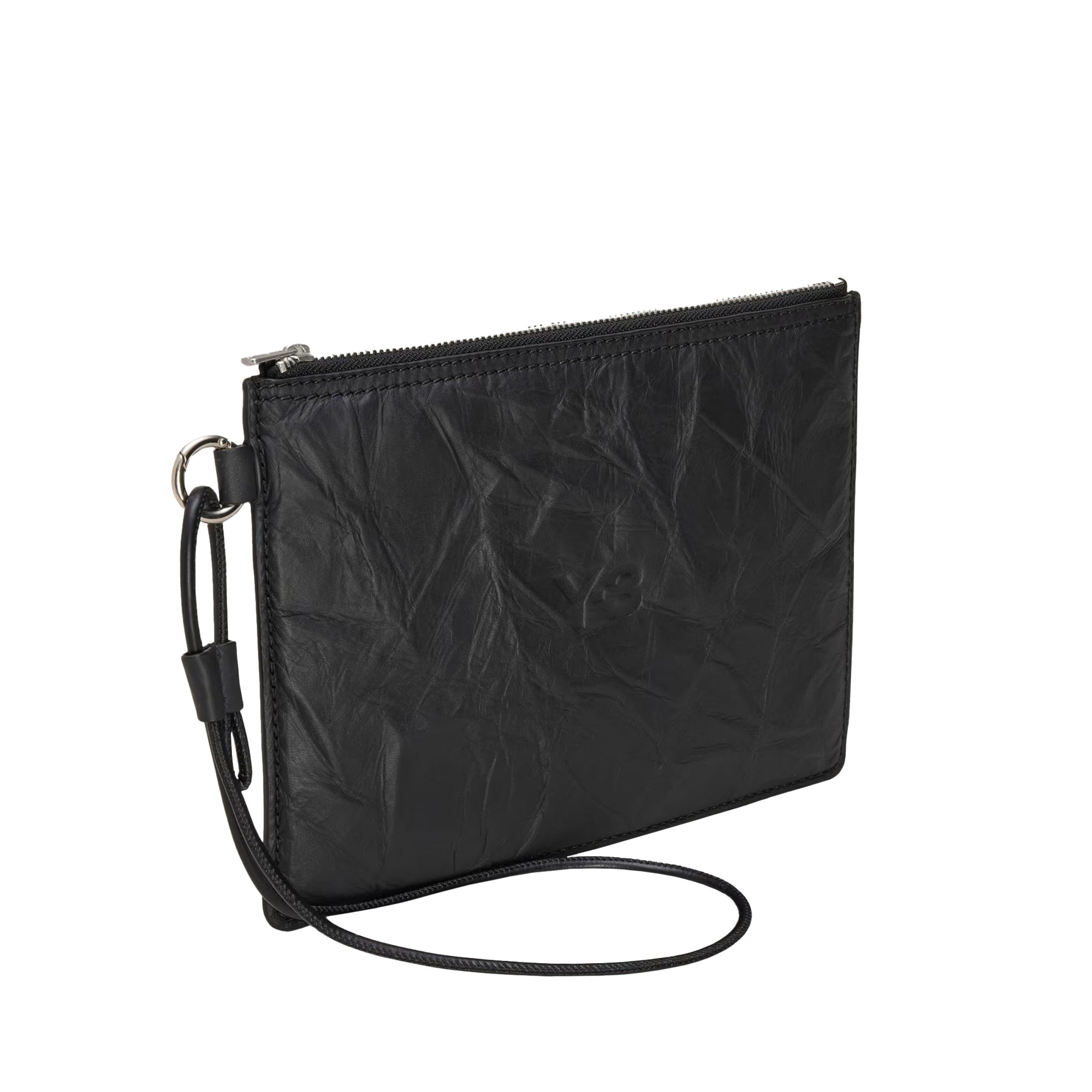 Crinkle Leather Pouch