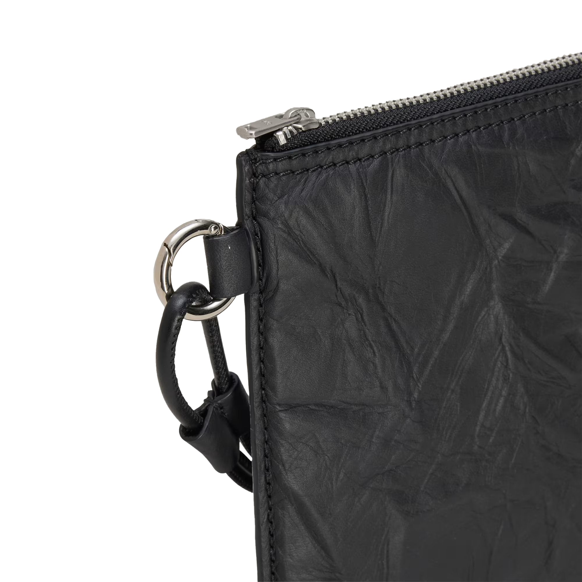 Crinkle Leather Pouch