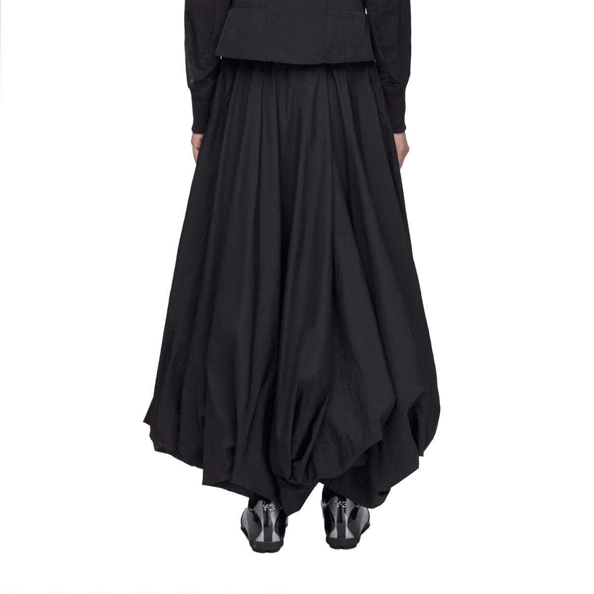 Gradient 3 Stripes Nylon Balloon Skirt