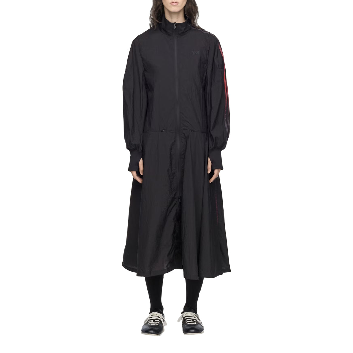 Gradient 3 Stripes Nylon Track Dress