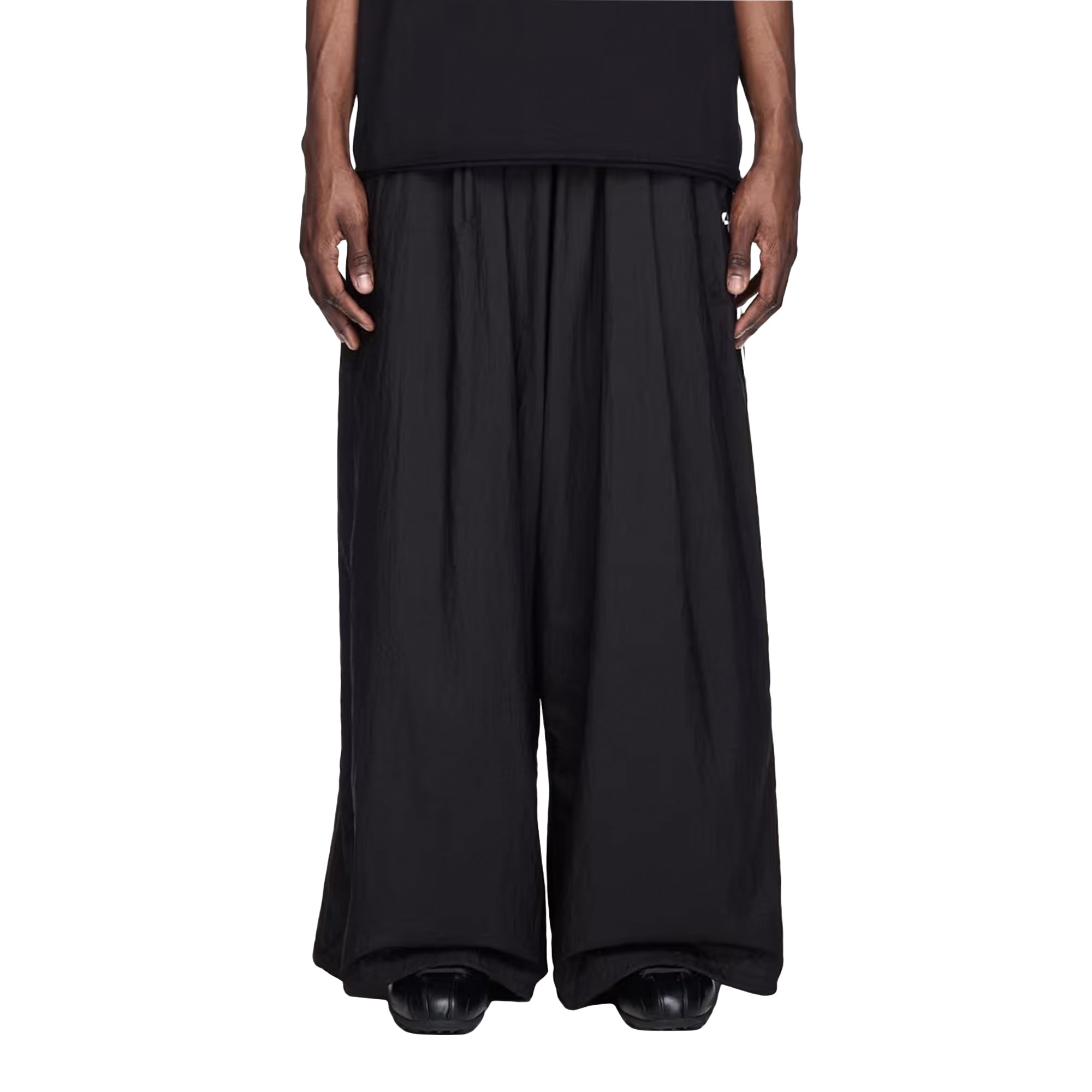 Raw Edge 3-Stripes Wide Pants