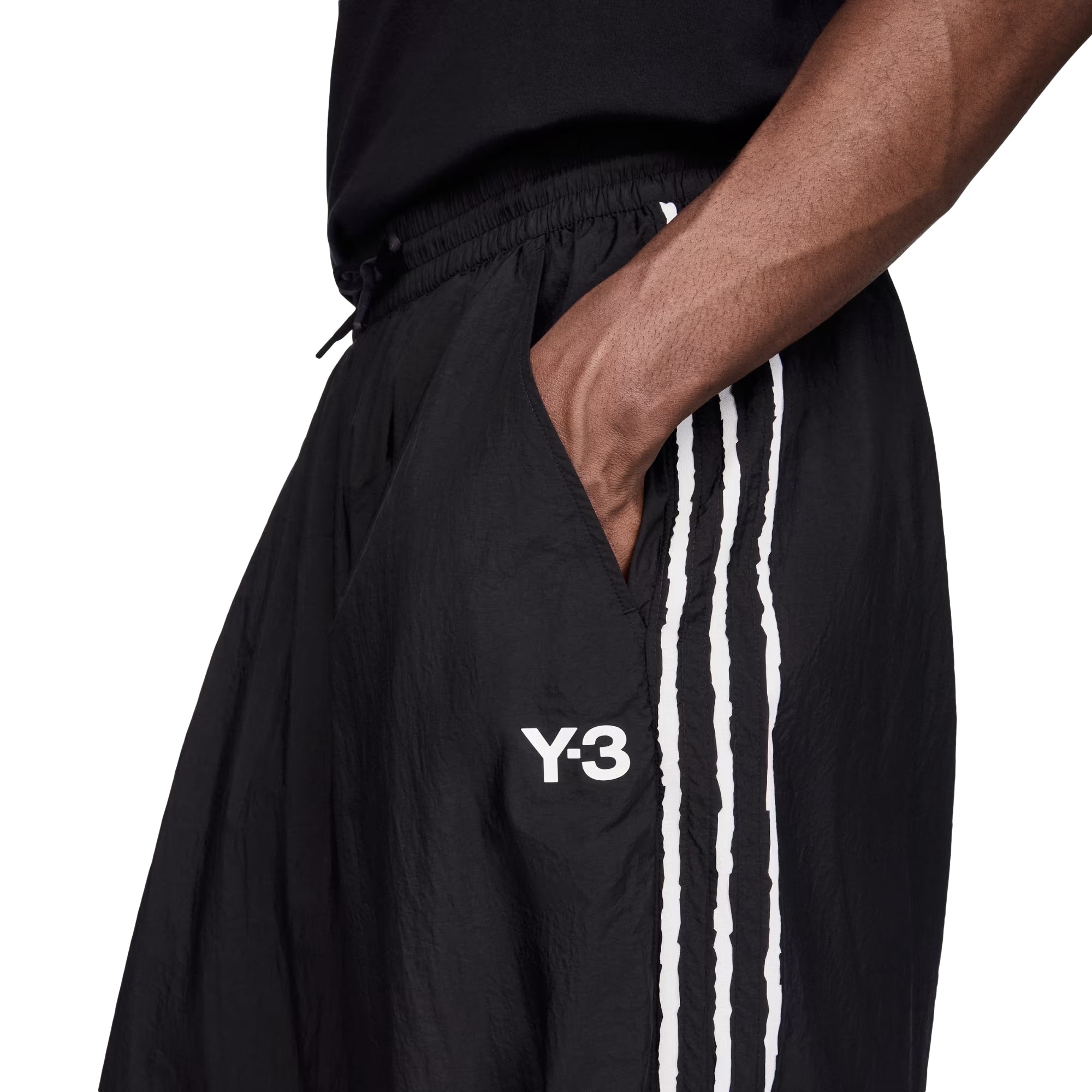 Raw Edge 3-Stripes Wide Pants