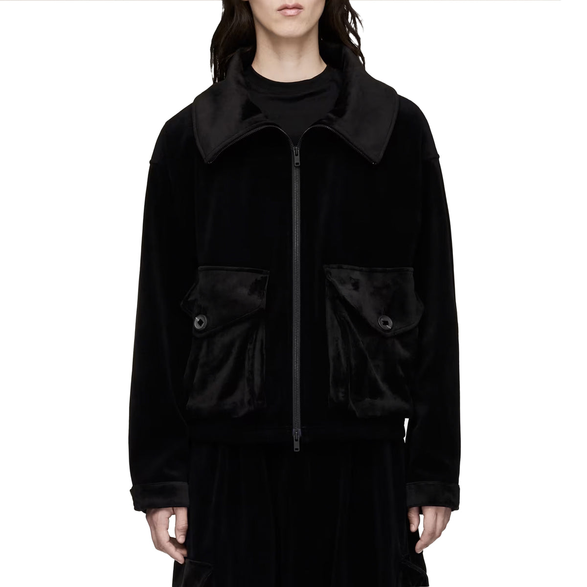 Velvet Corduroy Utility Blouson Jacket