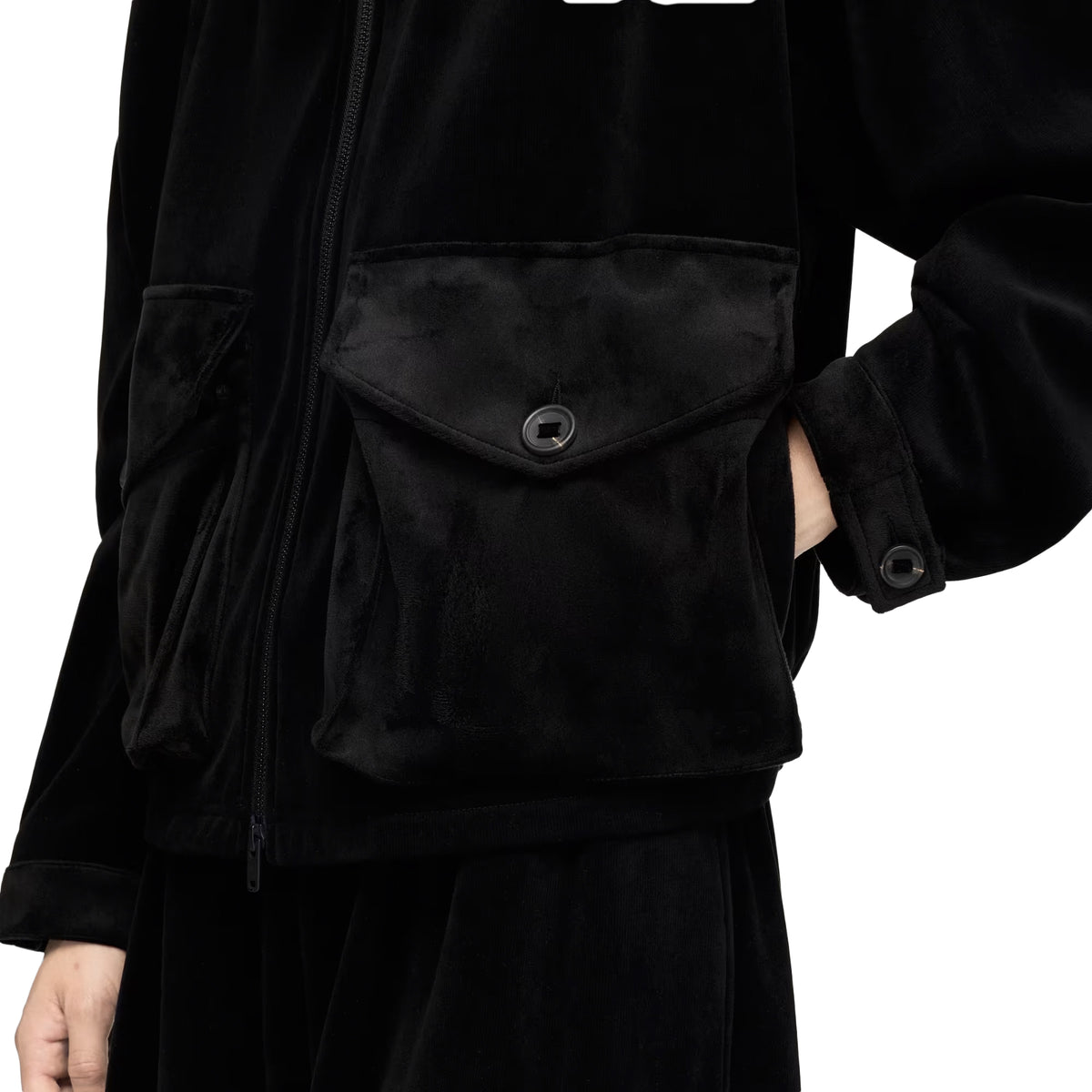 Velvet Corduroy Utility Blouson Jacket
