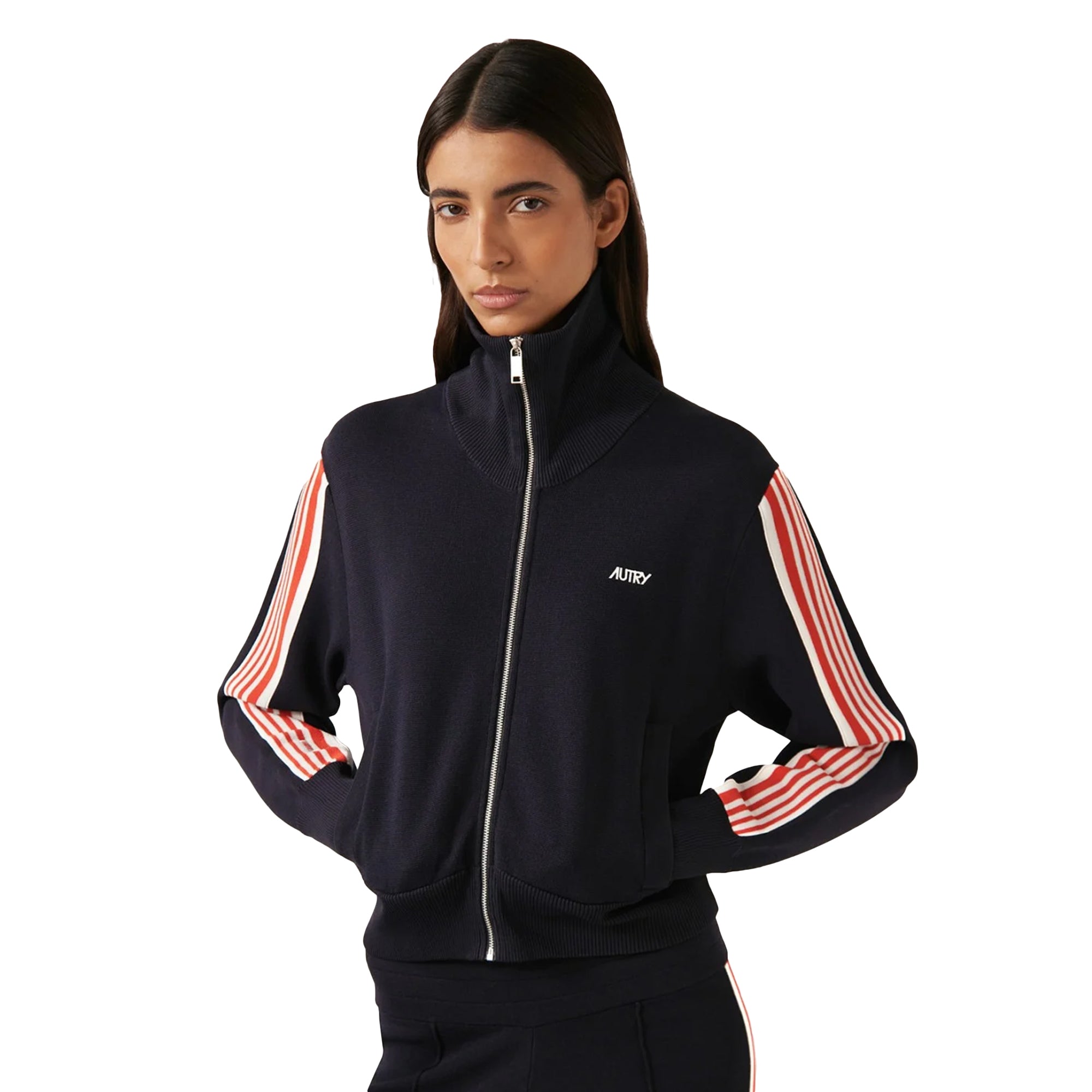 Knitted Viscose Full Zip Jacket