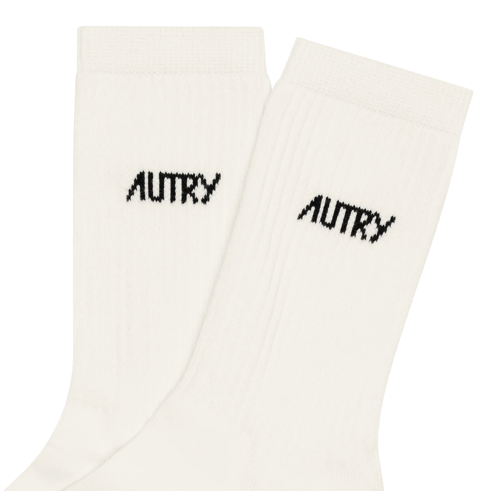 Logo Socks Cream Black