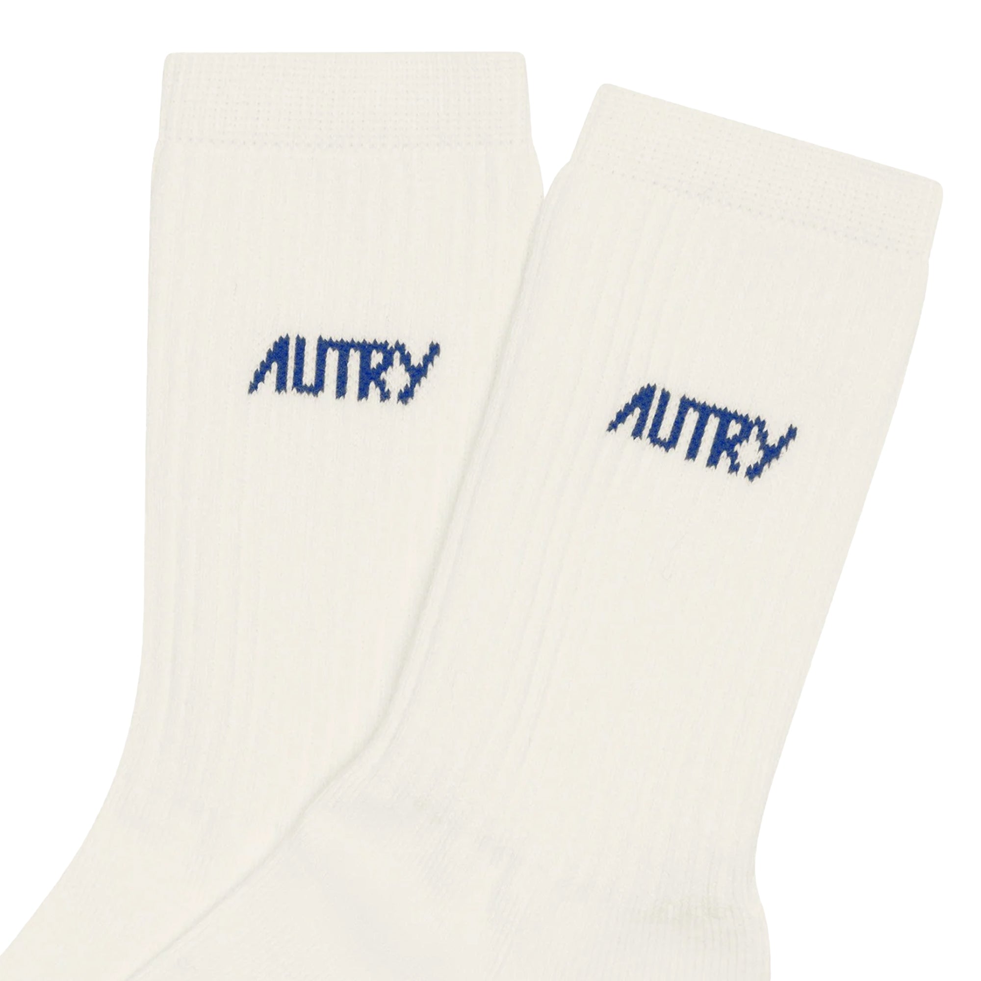 Logo Socks Cream Blue