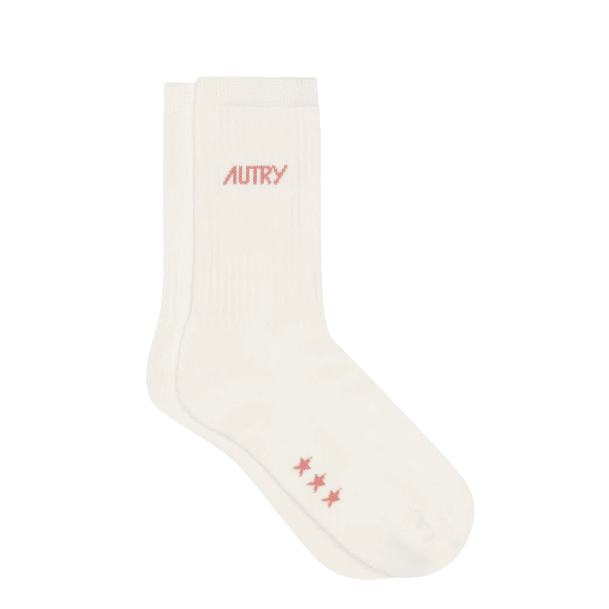 Logo Socks Cream Pink