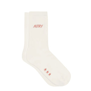 Logo Socks Cream Pink