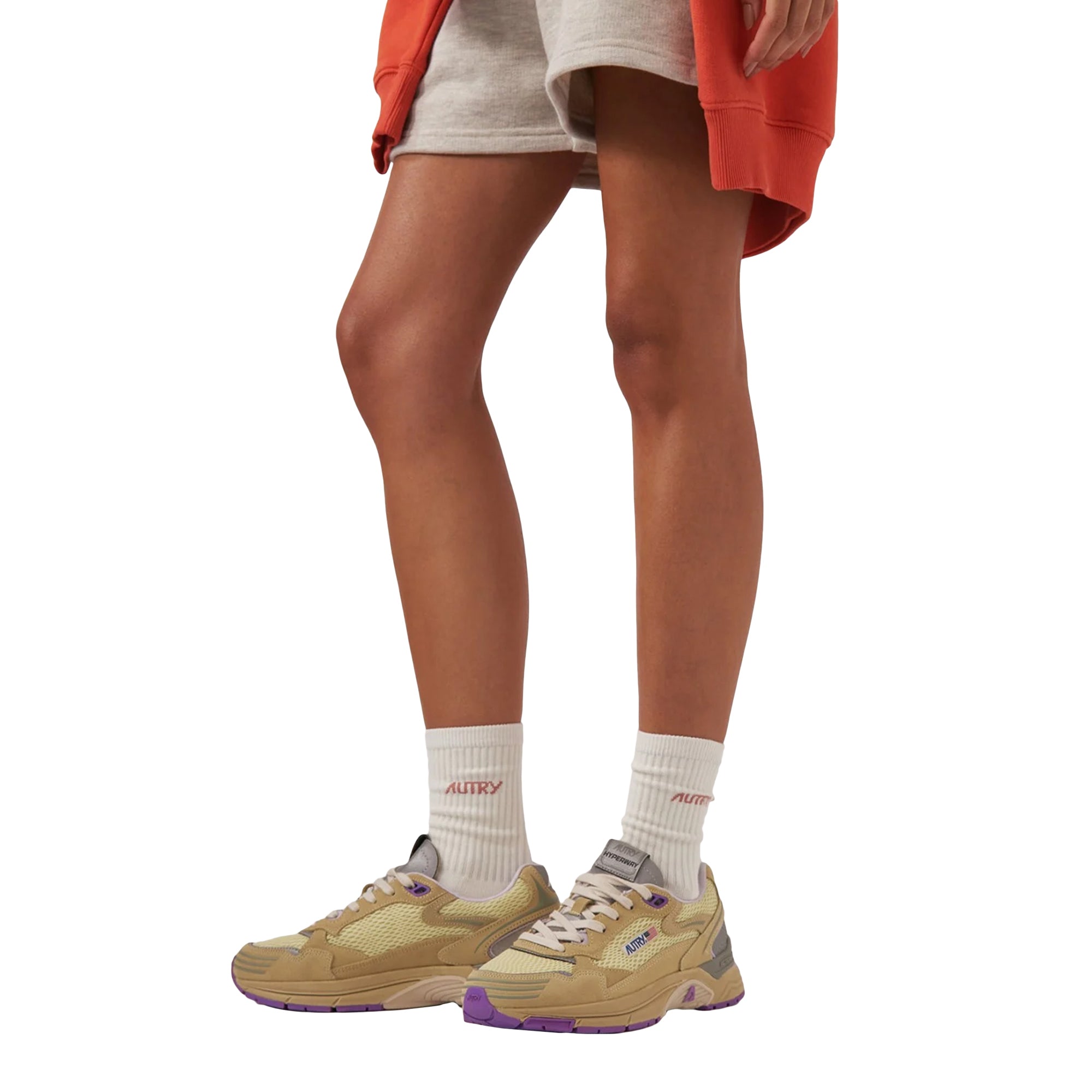 Logo Socks Cream Pink