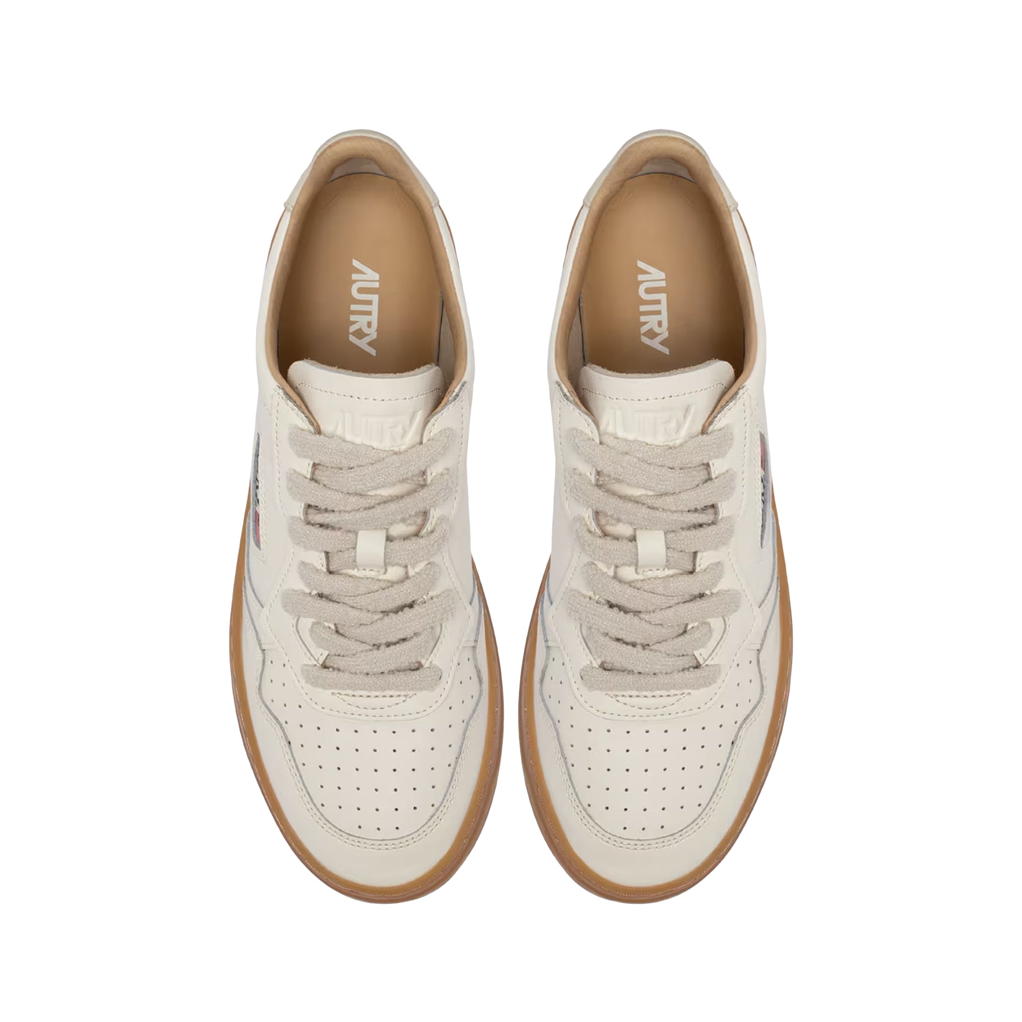 Medalist Low Leather White Nabuk