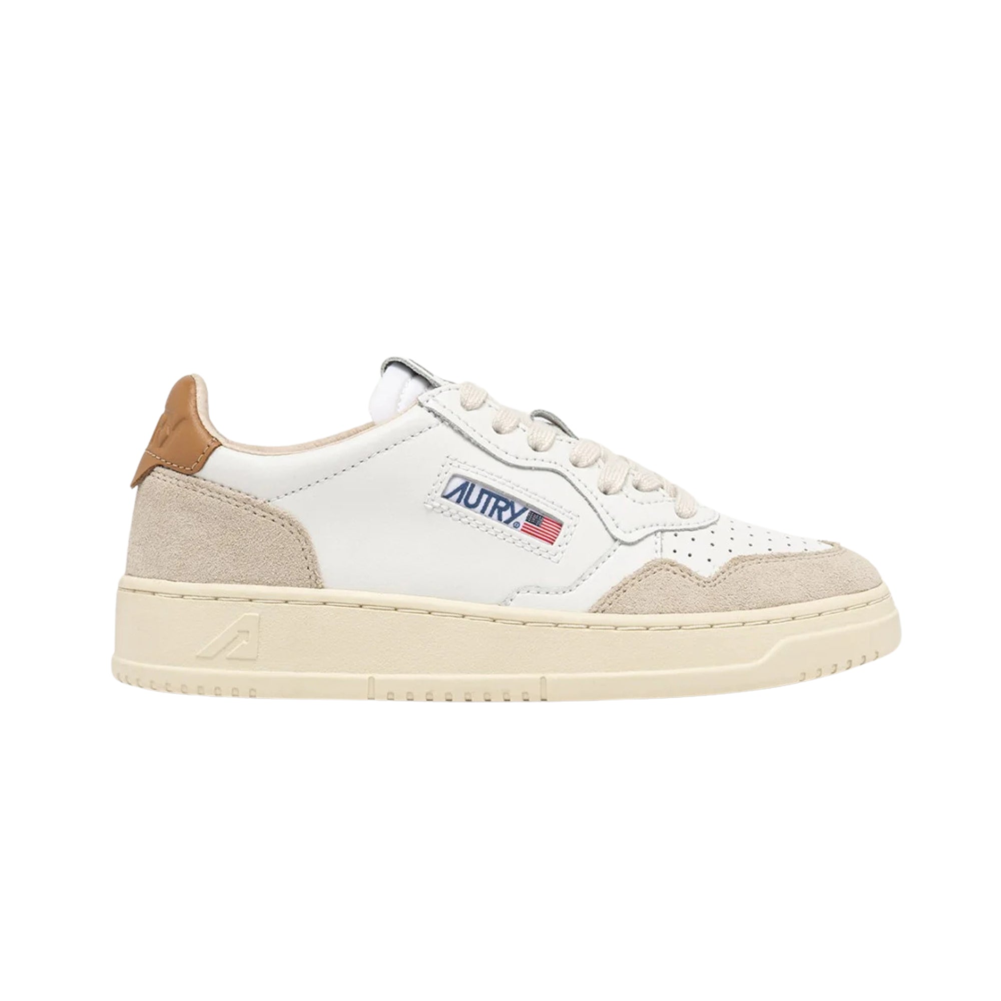 Medalist Low Suede White Brown