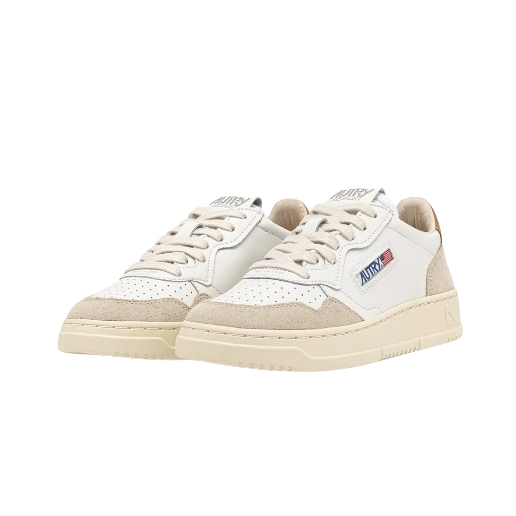 Medalist Low Suede White Brown