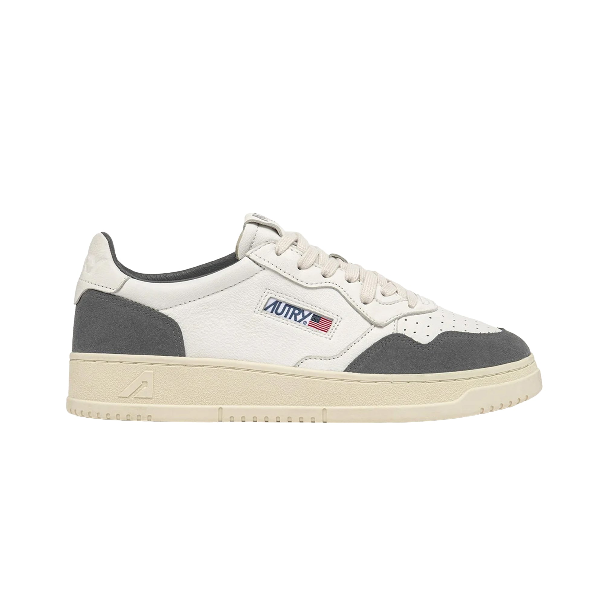 Medalist Low Suede White Grey