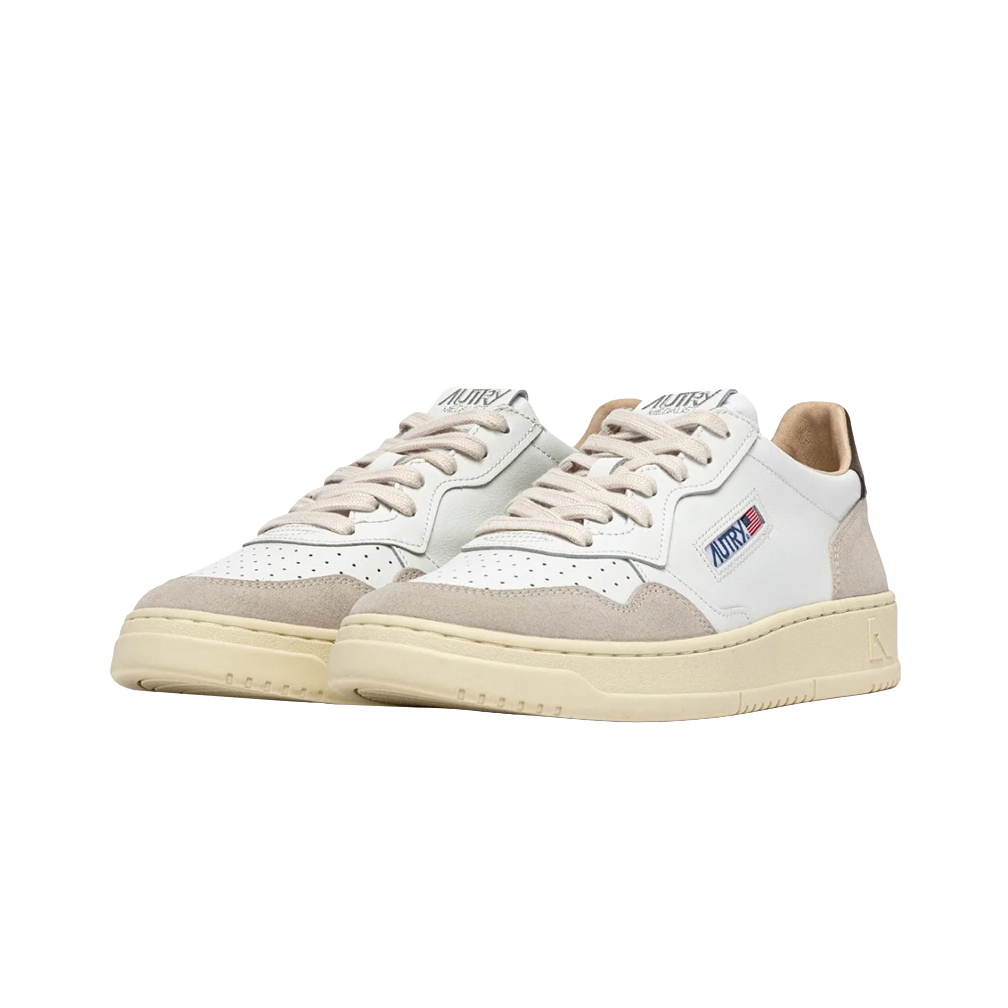 Medalist Low Suede White Teak