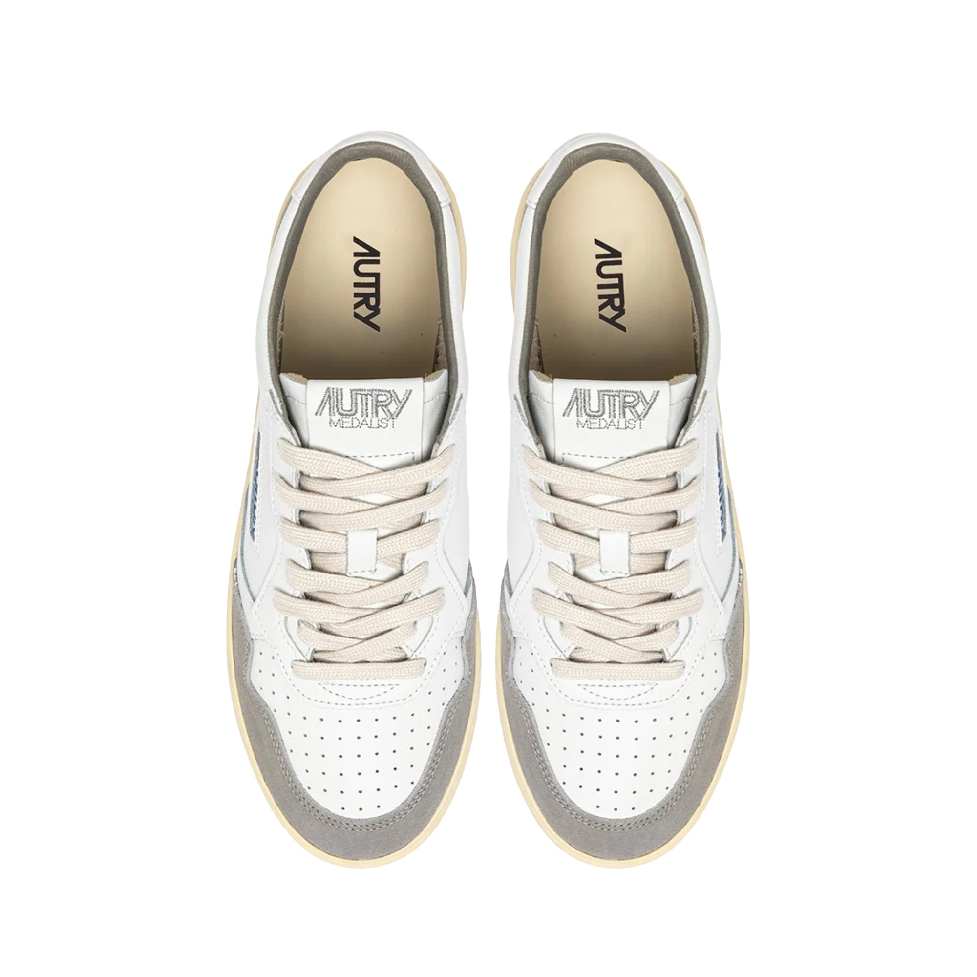 Medalist Low Suede White Vapor