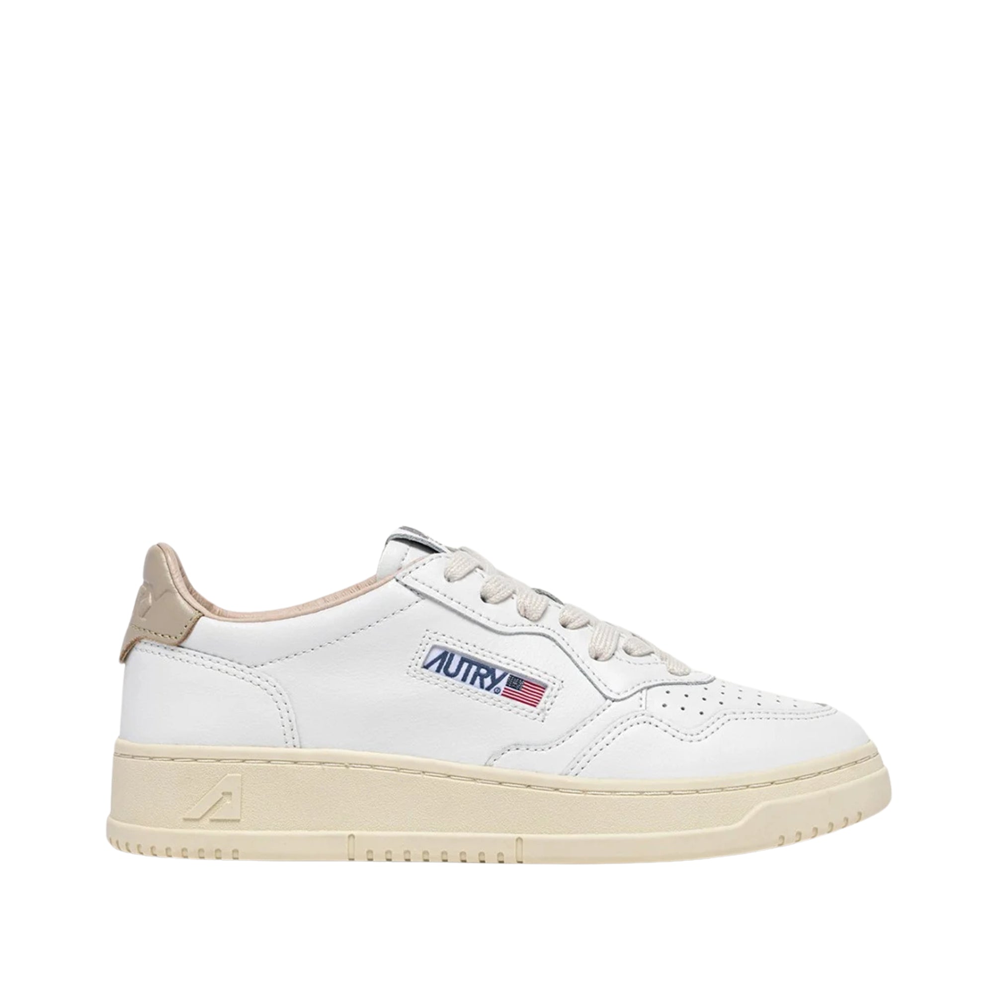 Medalist Low Leather White Tidal