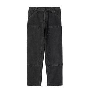 Double Knee Pant Black Washed