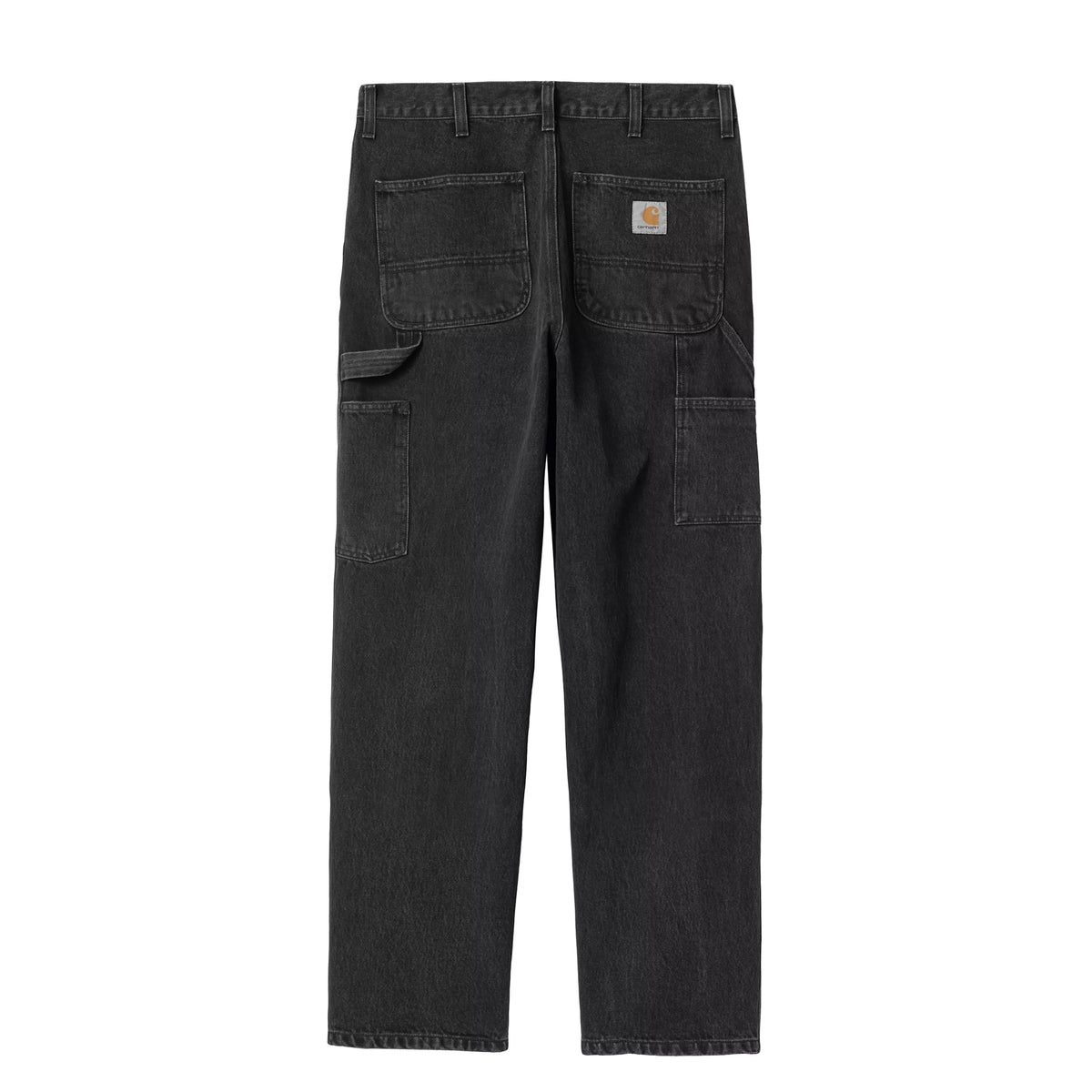 Double Knee Pant Black Washed