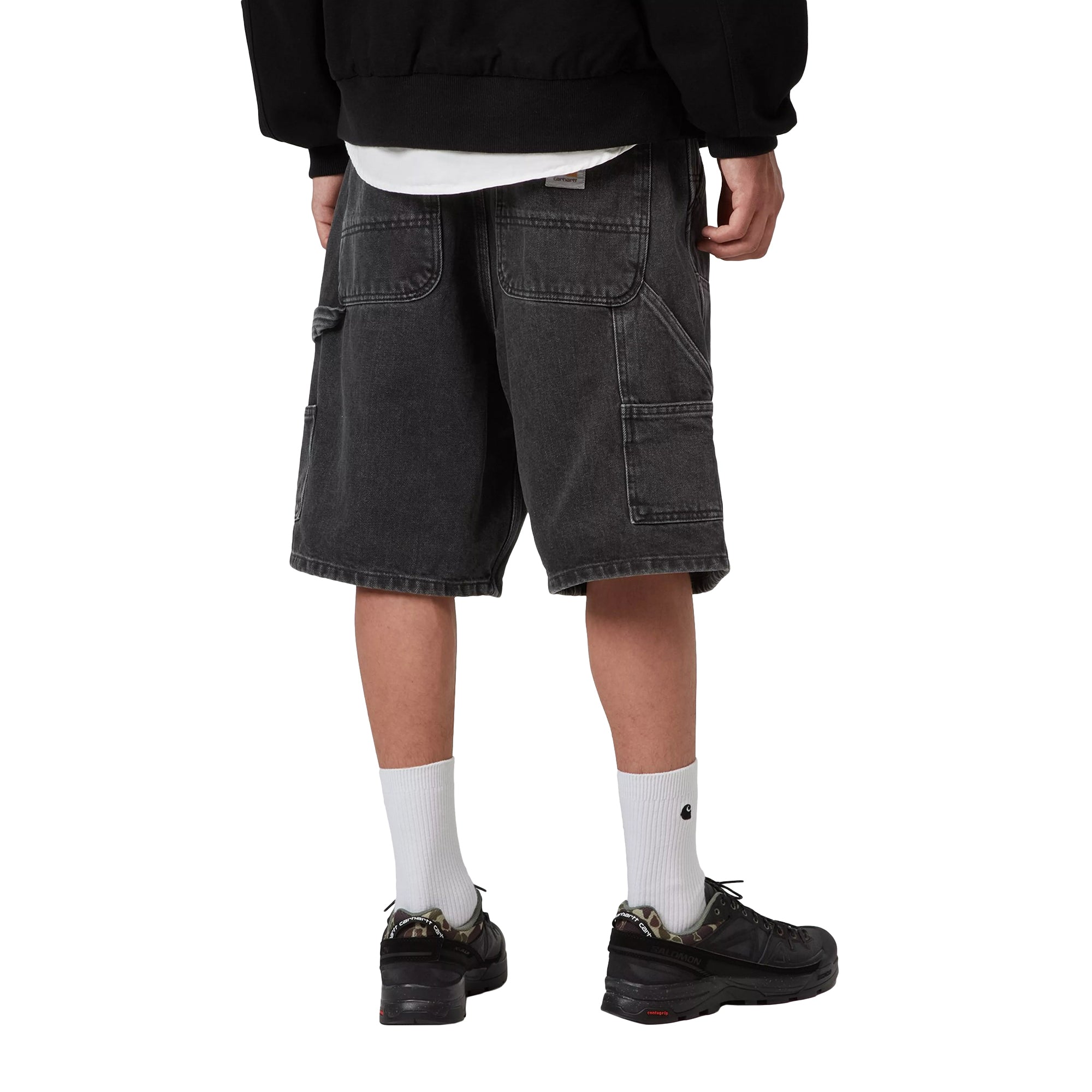 Double Knee Shorts Black