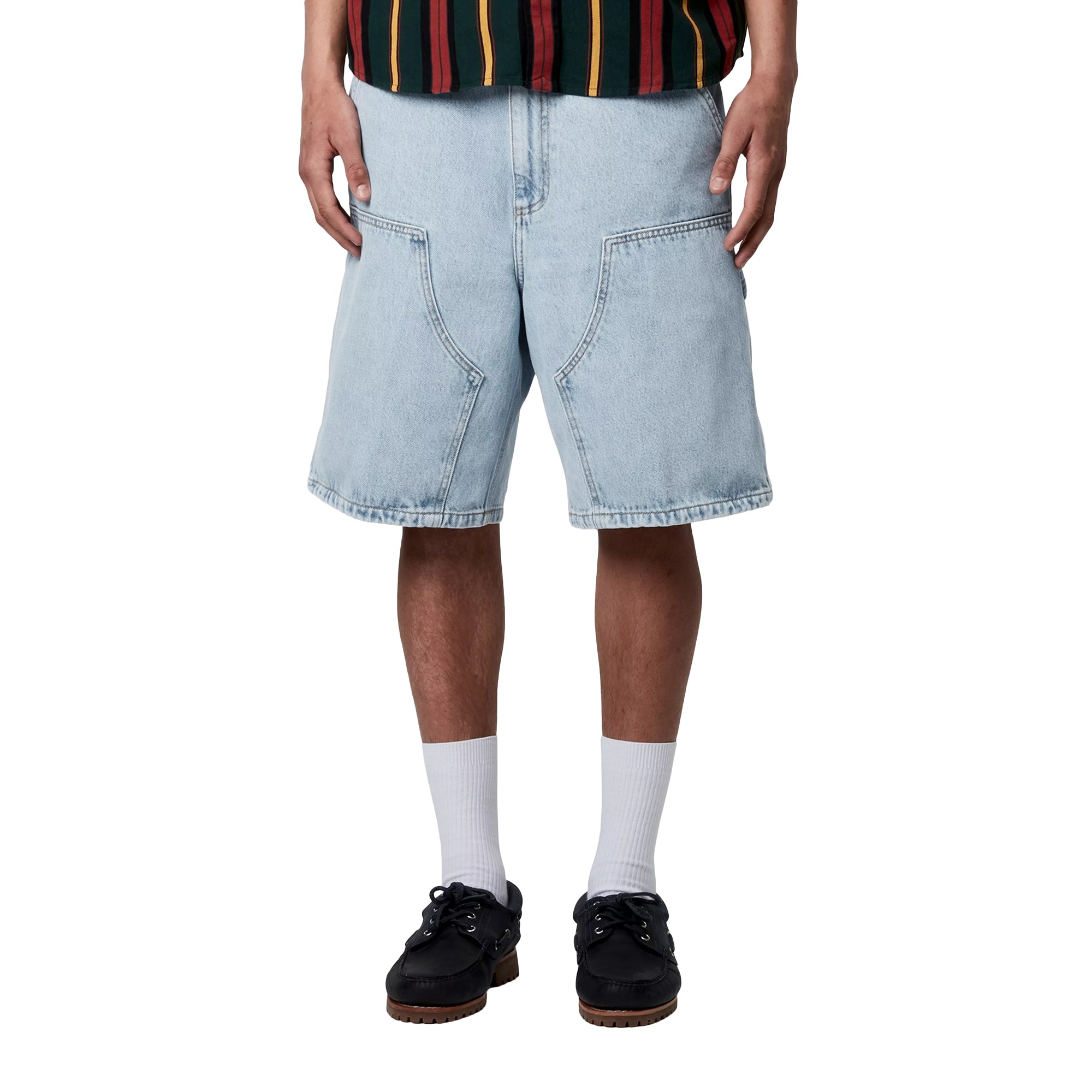 Double Knee Shorts Bleached