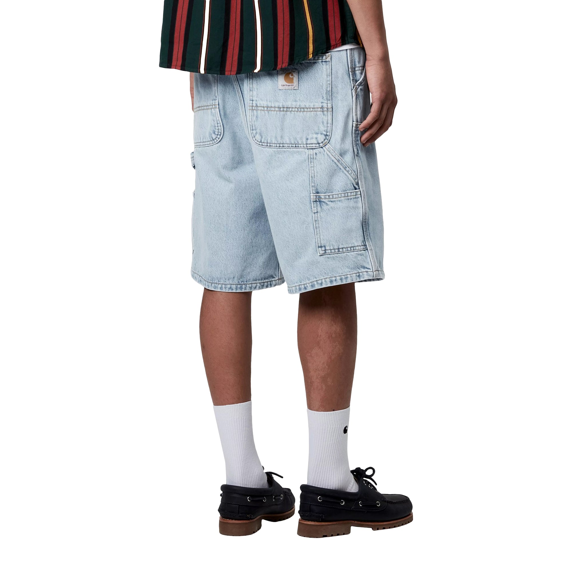 Double Knee Shorts Bleached