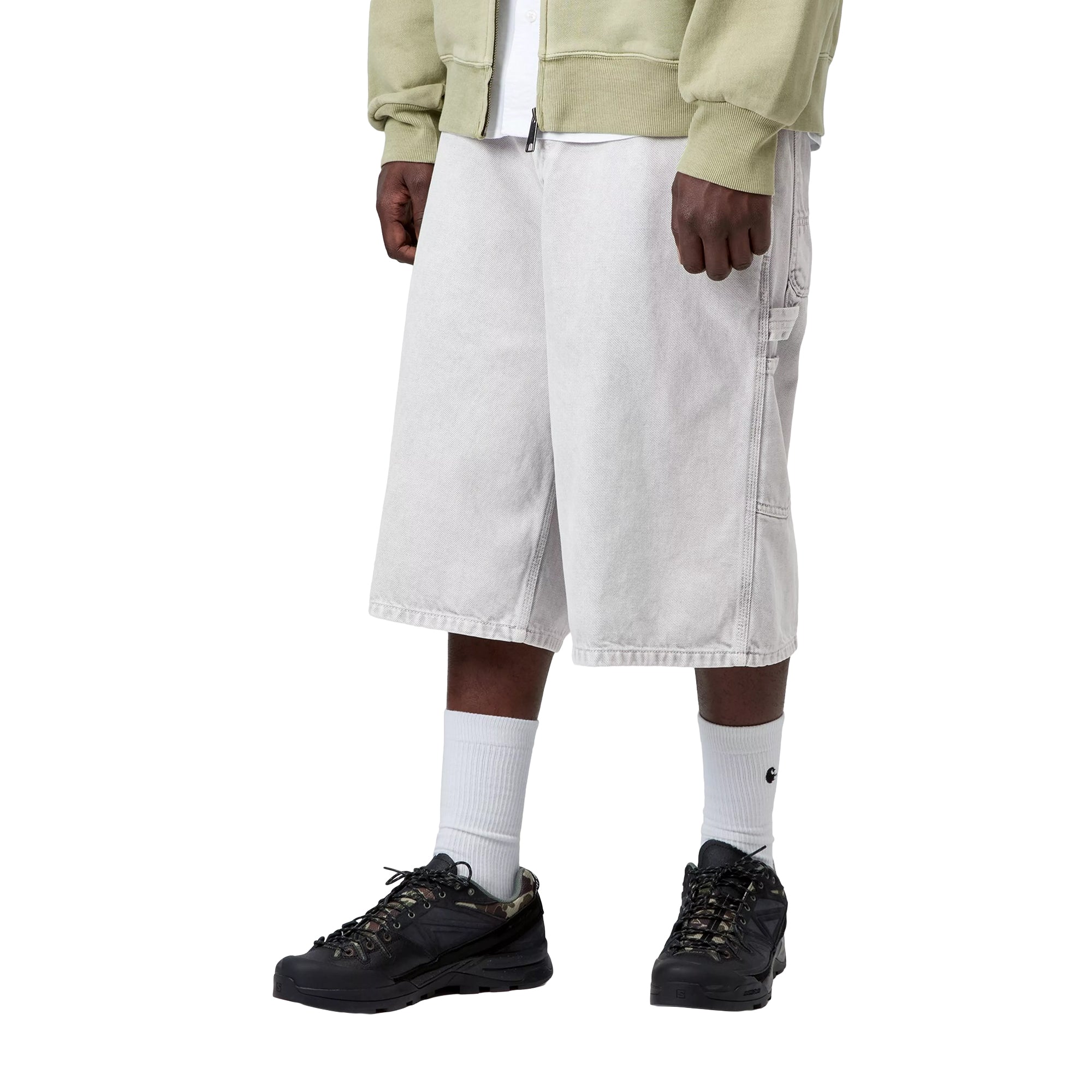 Single Knee Short Grey